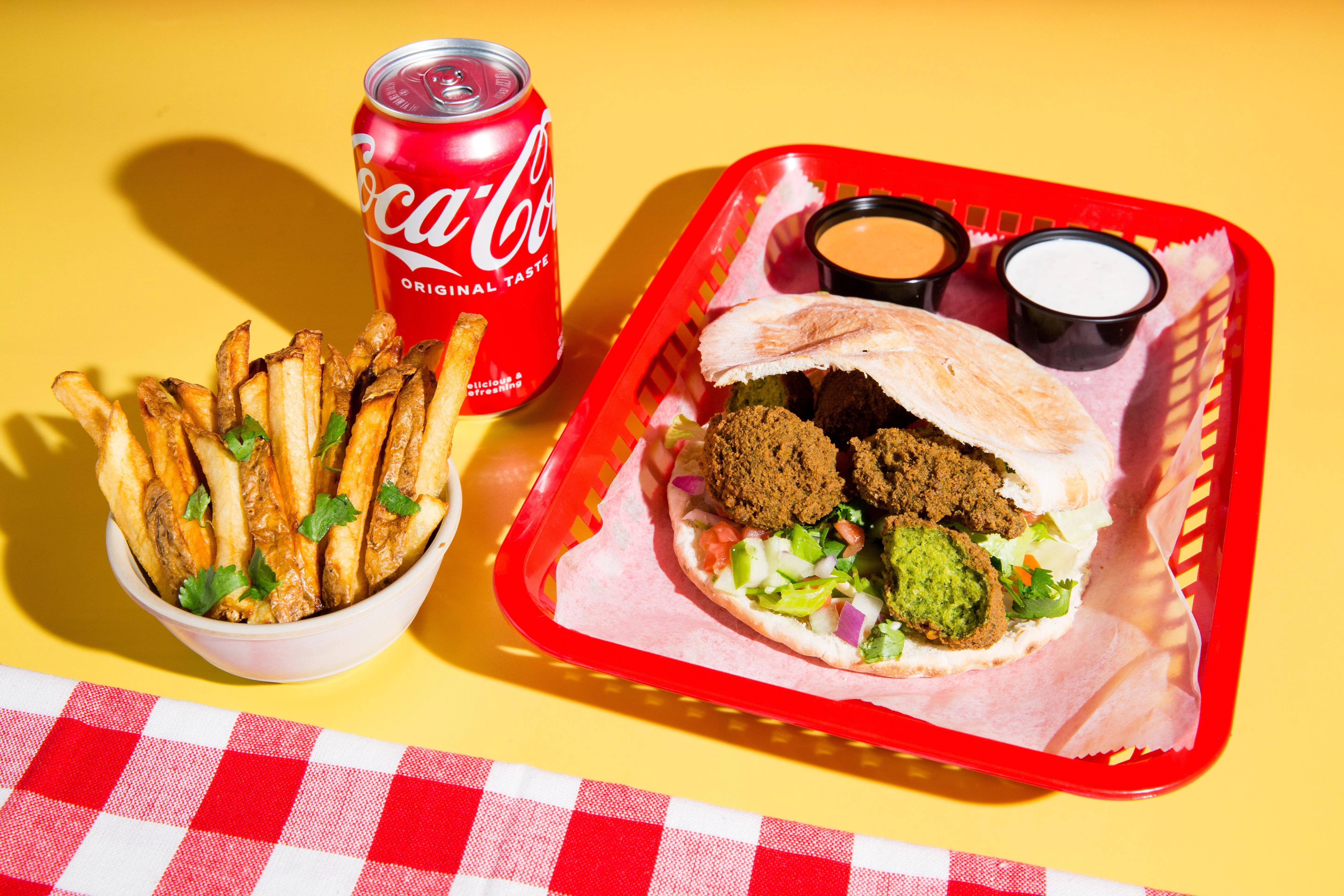 Crispy Falafel Pita Combo