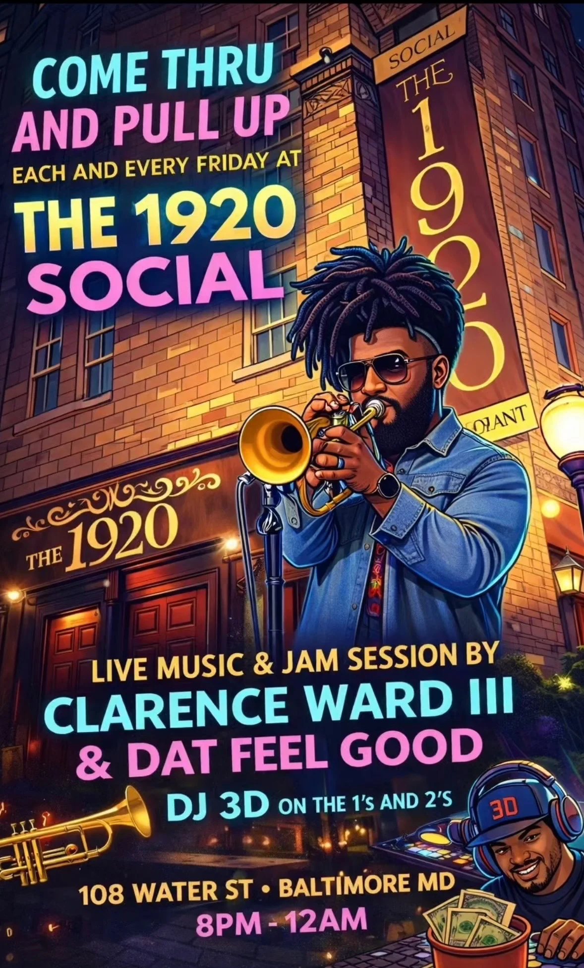 Live music event at The 1920 Social in Baltimore