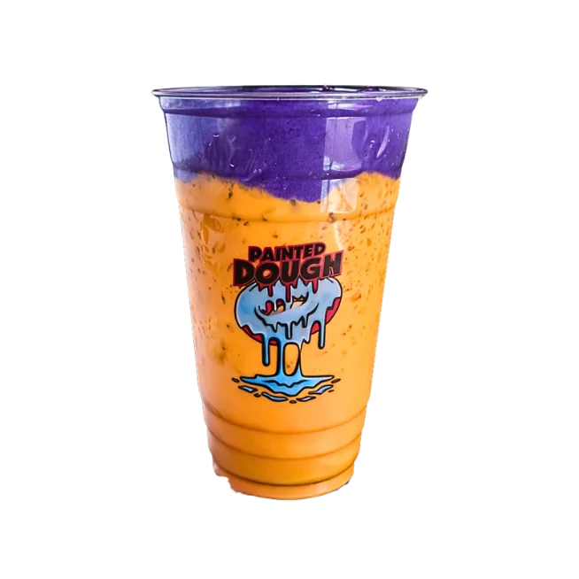 Ube Thai Tea with Thai tea and ube cold foam