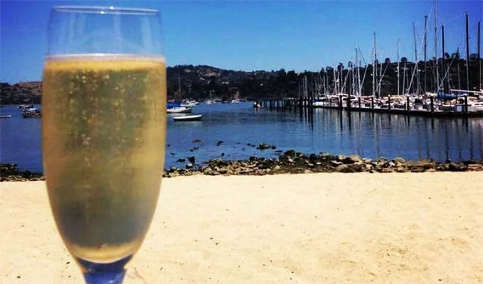 champaign on the Bar bocce beach