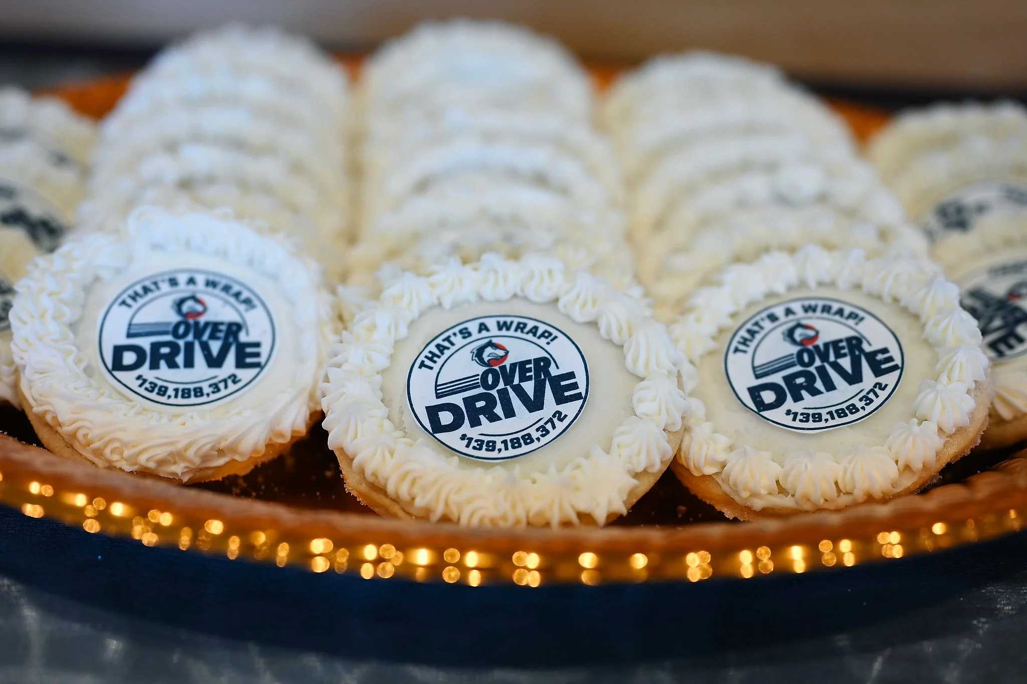 Decorative cookies with branding for a special event