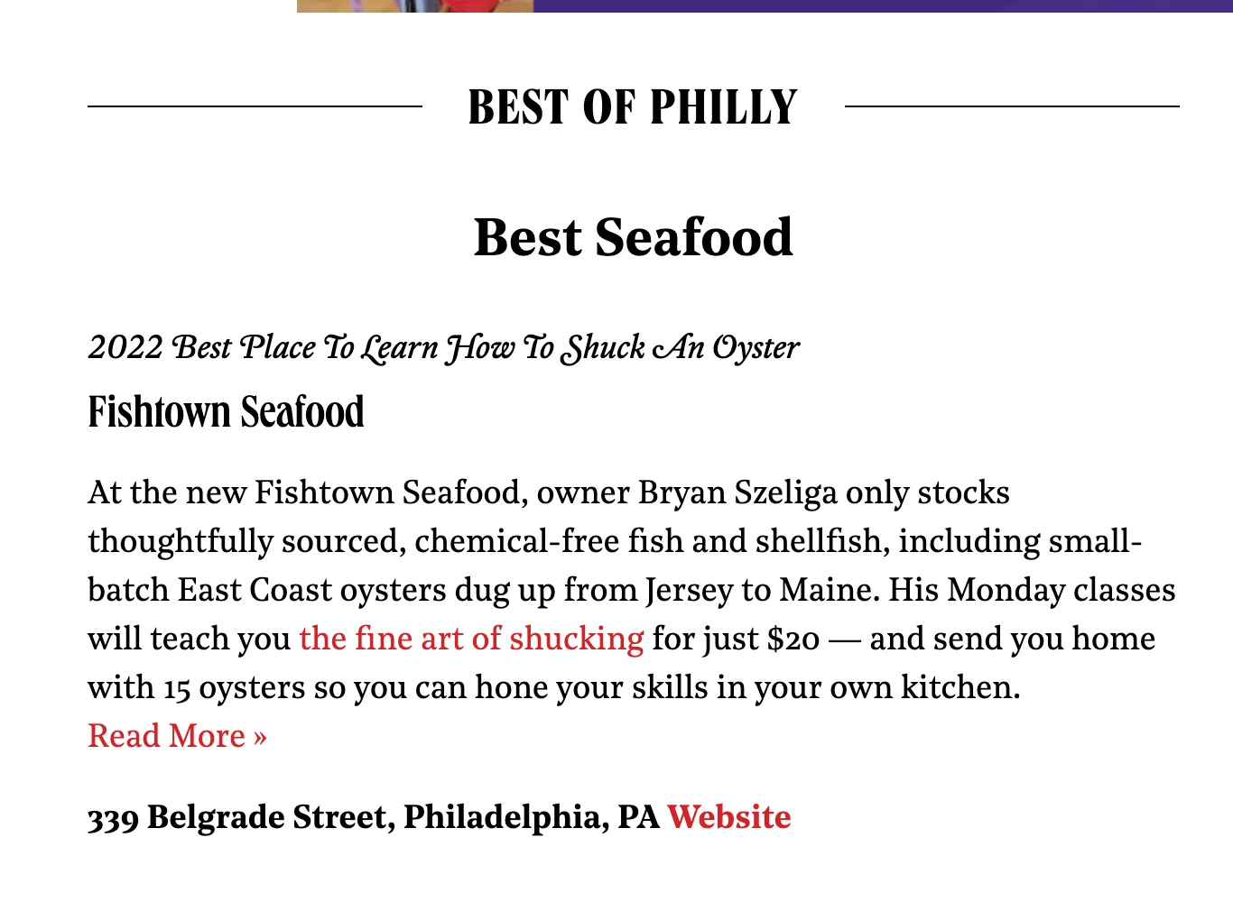 Best of Philadelphia 2022