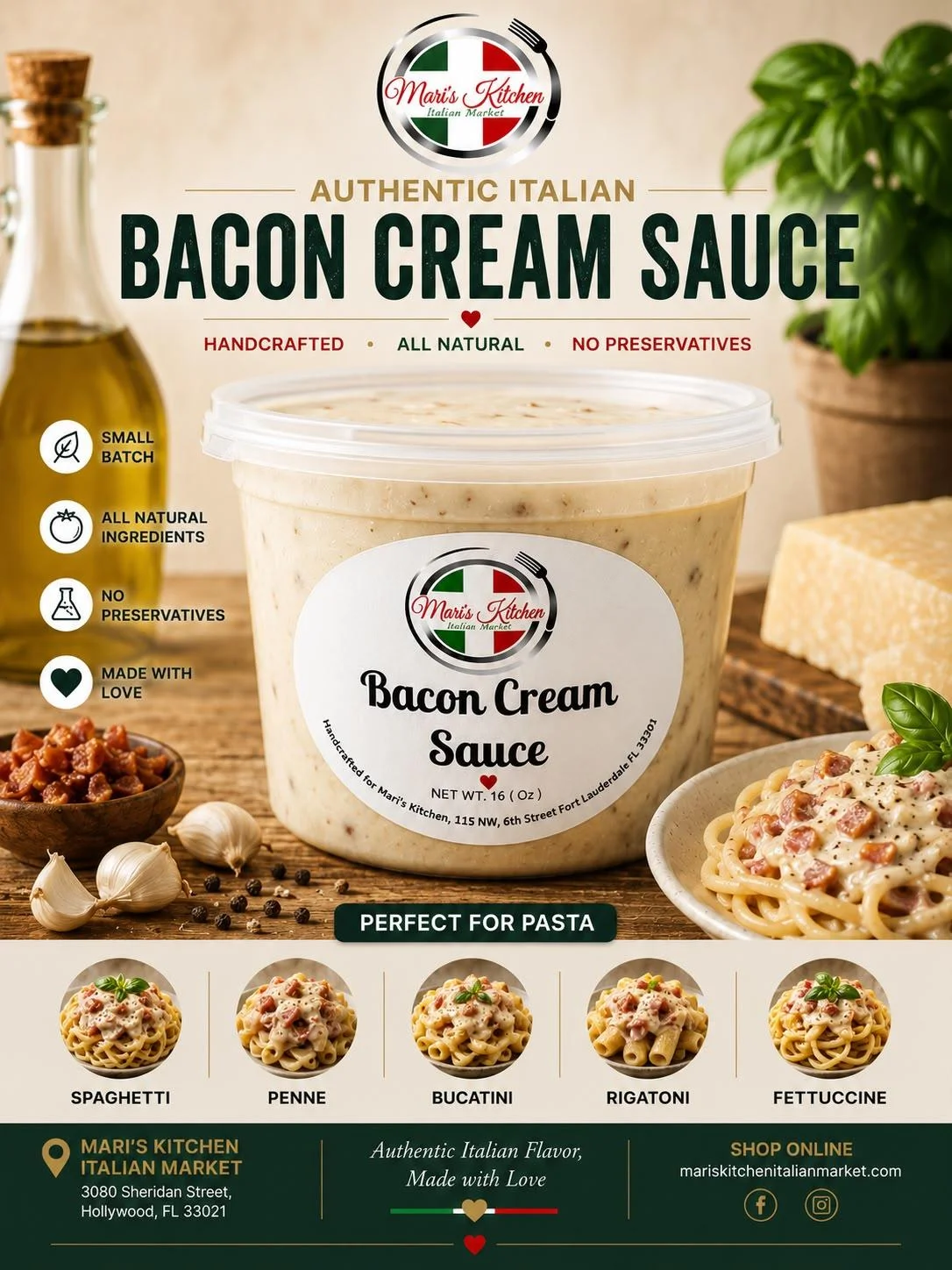 Bacon Cream Sauce
