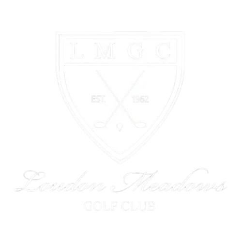 Logo of Loudon Meadows Golf Club with crossed golf clubs