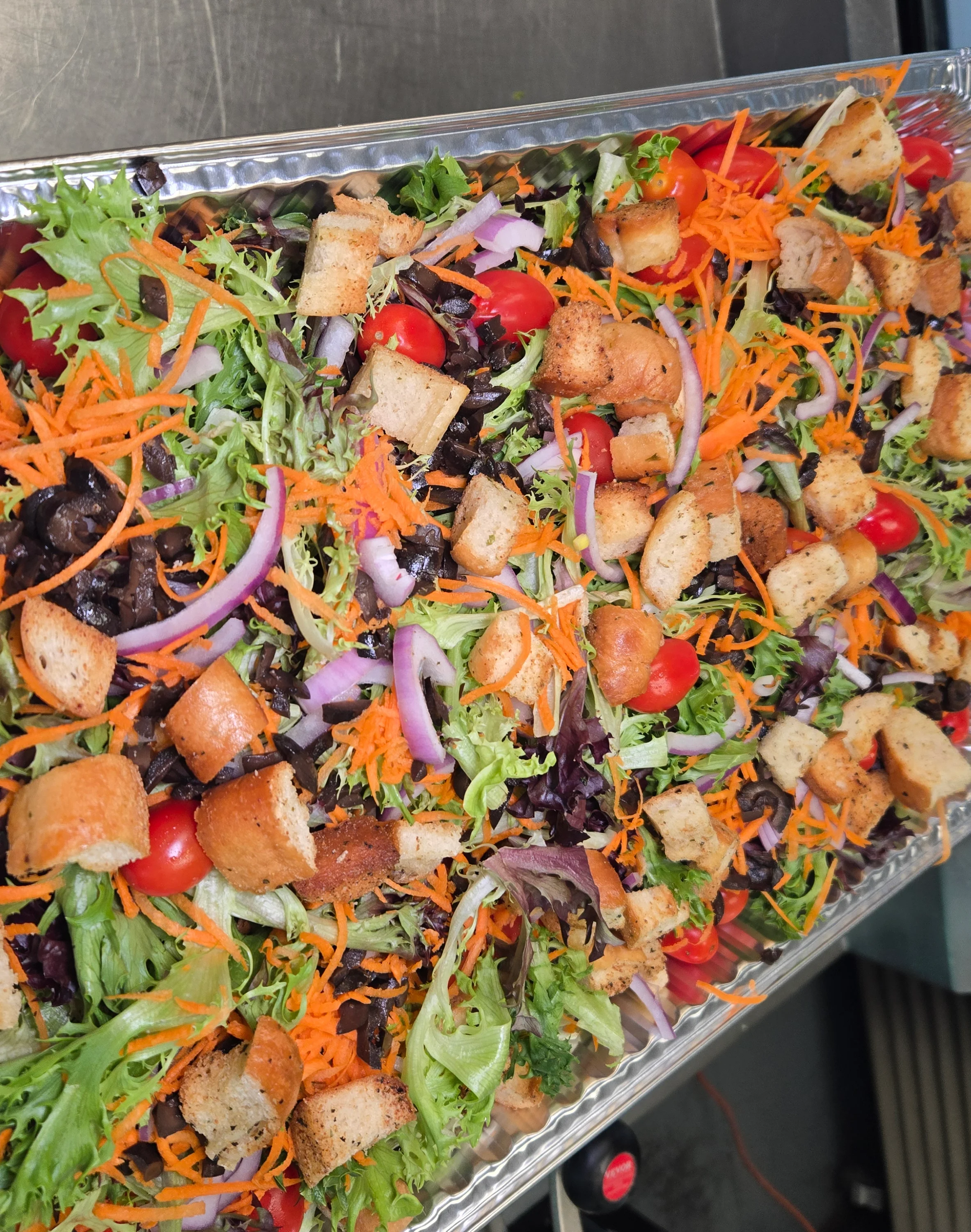 A family sized house salad
