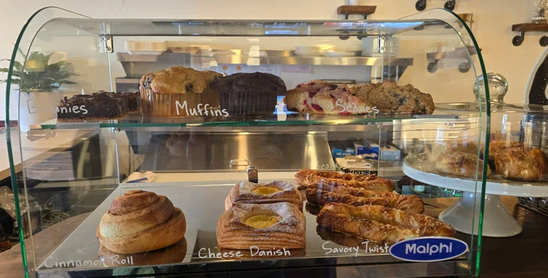 Fresh pastries from The Crooked Cup