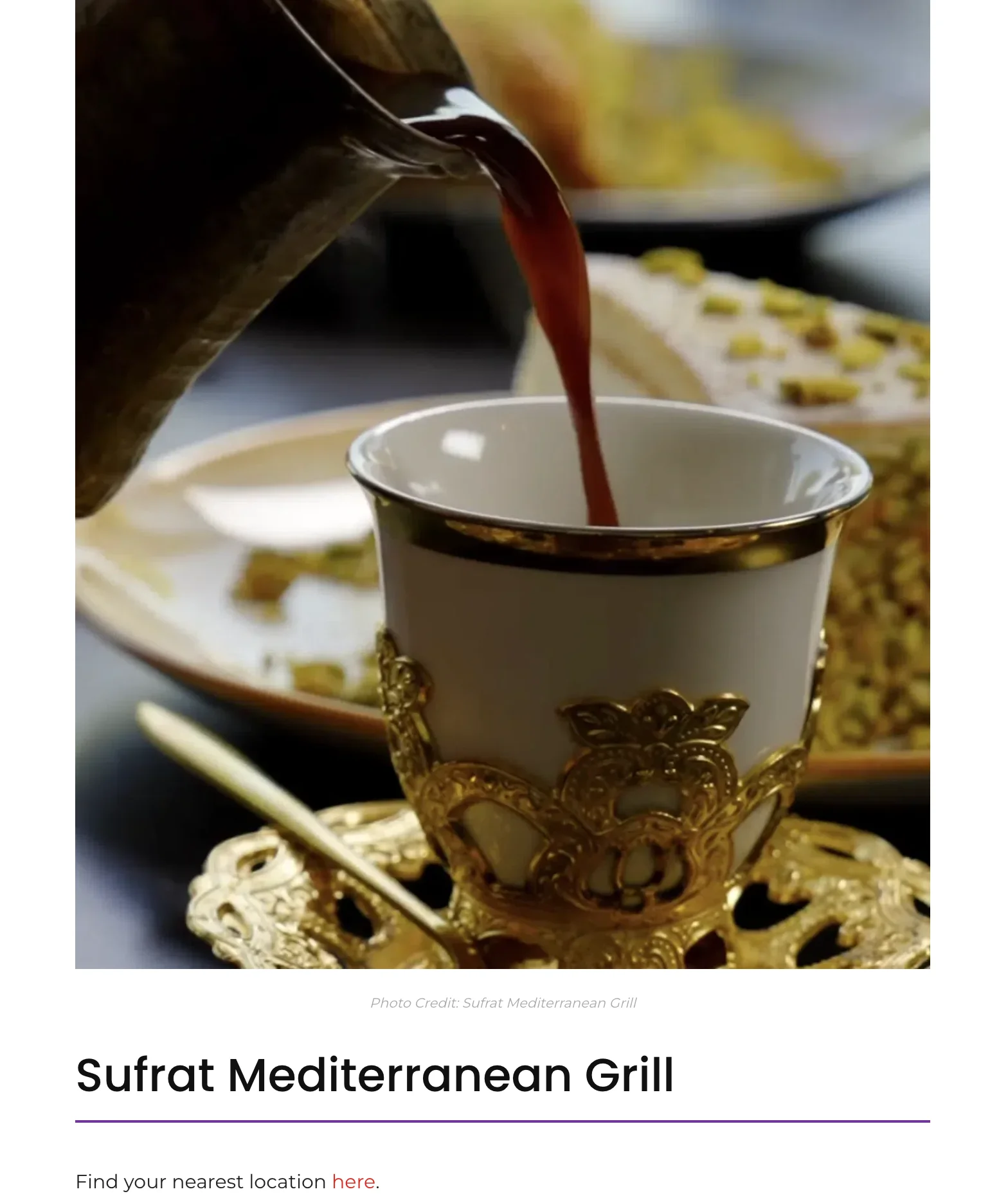 Sufrat Mediterranean Grill, the beloved, family-owned concept known for its bold flavors, generous portions, belly-dancing performances, and high-energy atmosphere, offers some of the best Turkish Coffee you’ll find in South Florida. This National Coffee Day, stop by Sufrat and try their Turkish Coffee ($4.50) – a rich, bold, and aromatic Coffee traditionally prepared in a cezve and served un