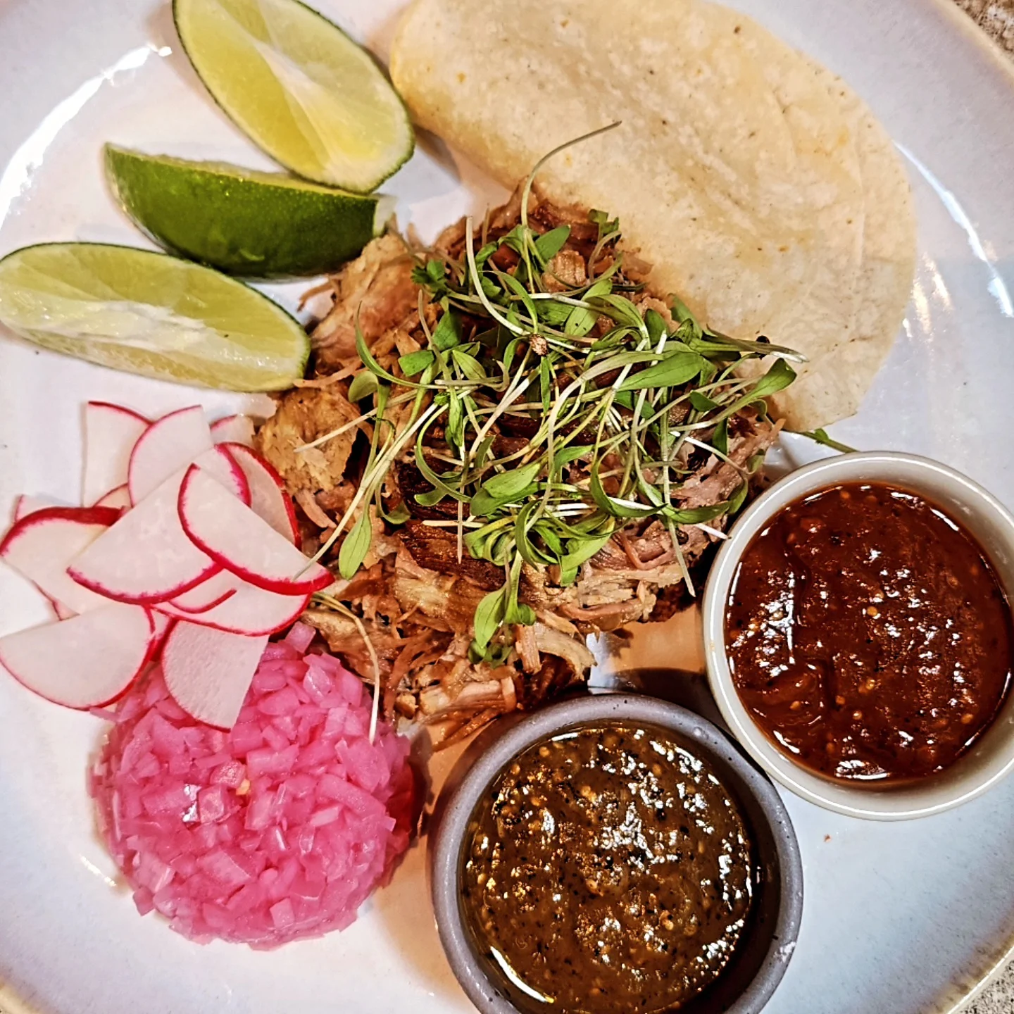 make your own taco plate