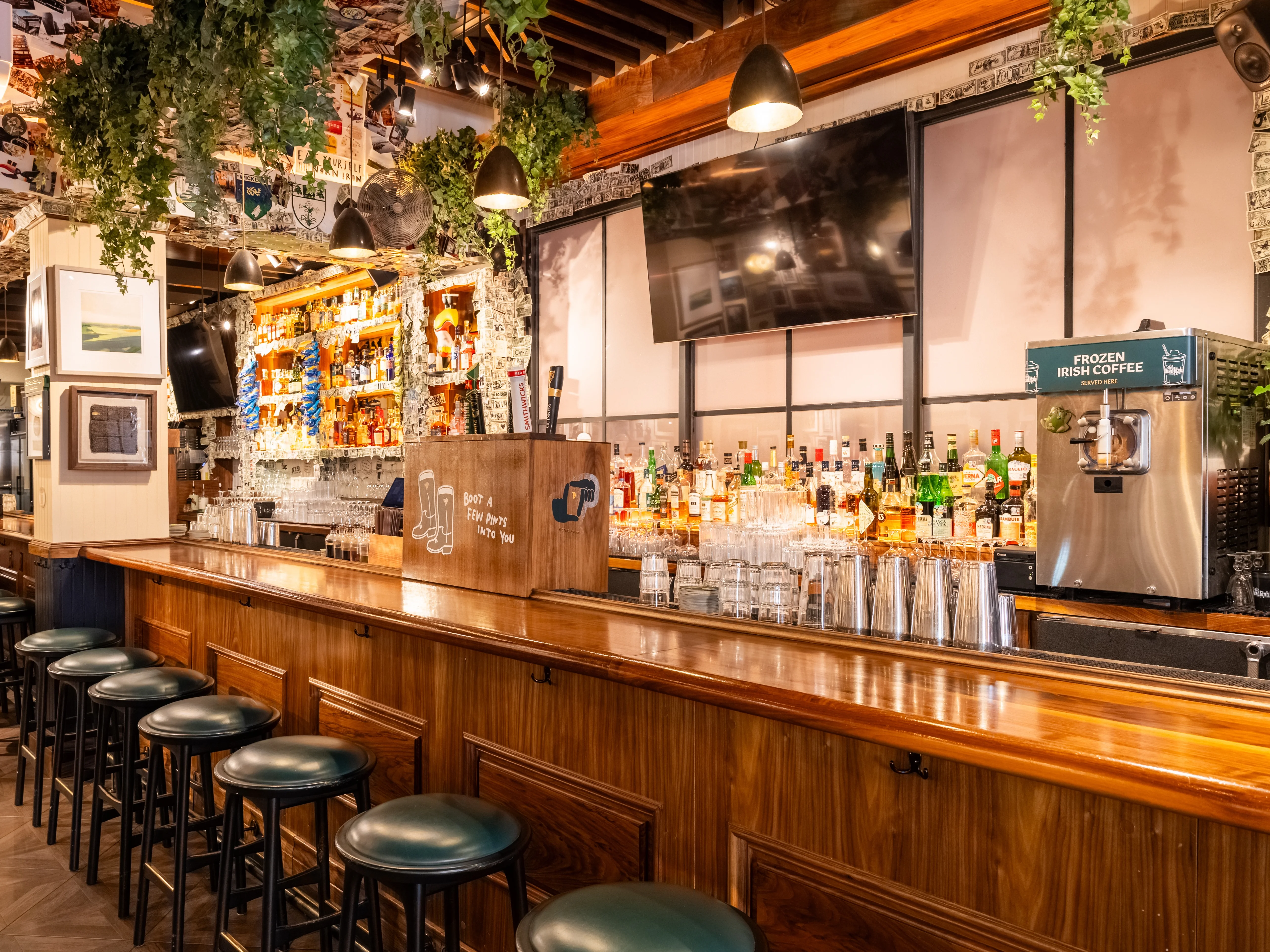 The bar at The Dead Rabbit Austin