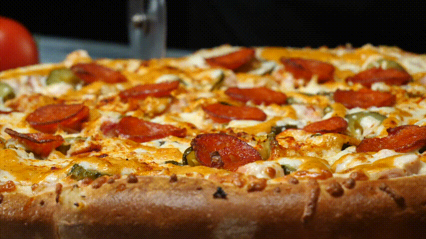 Pepperoni pizza sliced