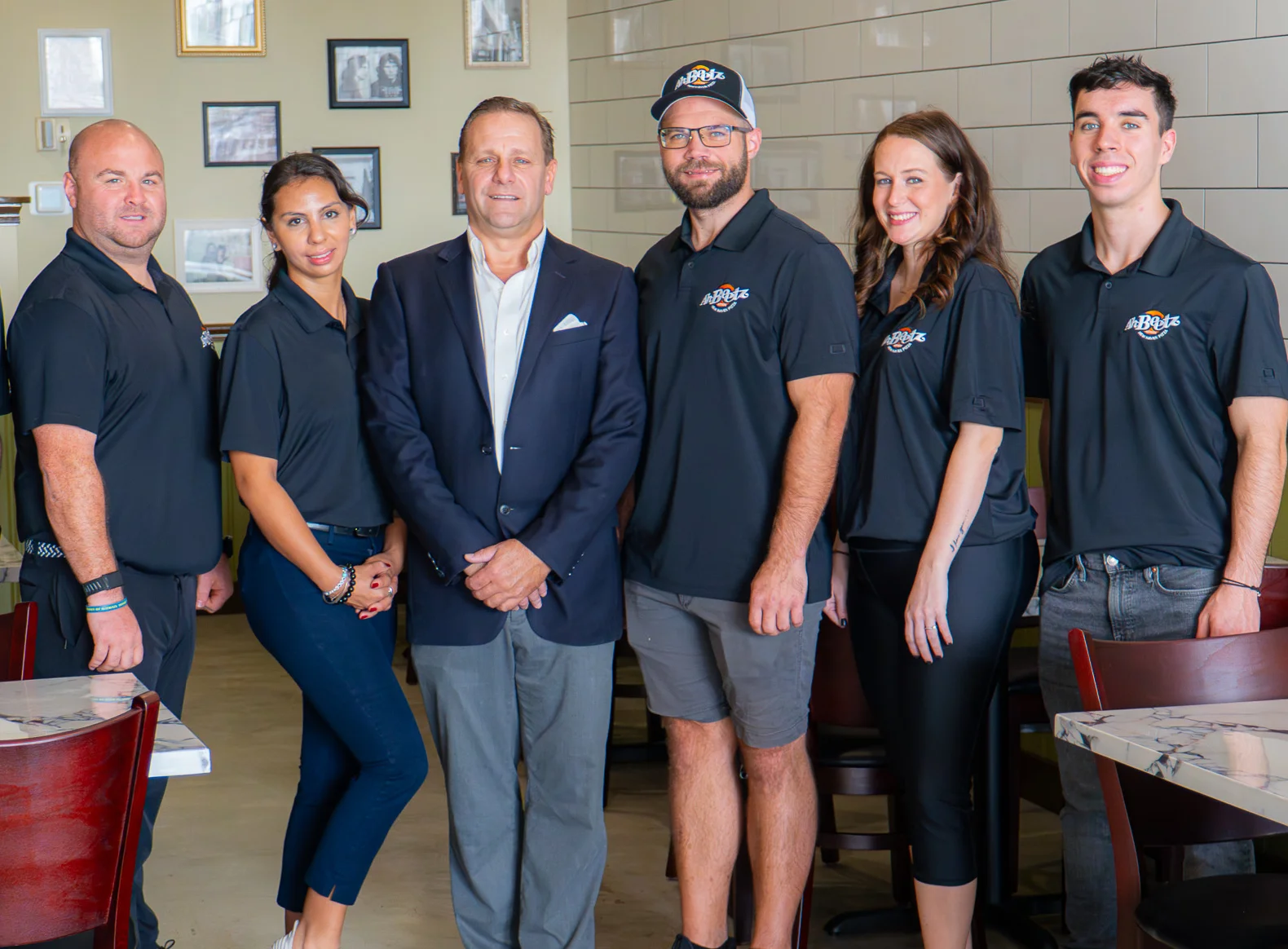 A team of pizza professionals at Ah Beetz