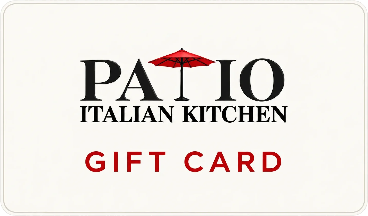 Patio Italian Kitchen gift card