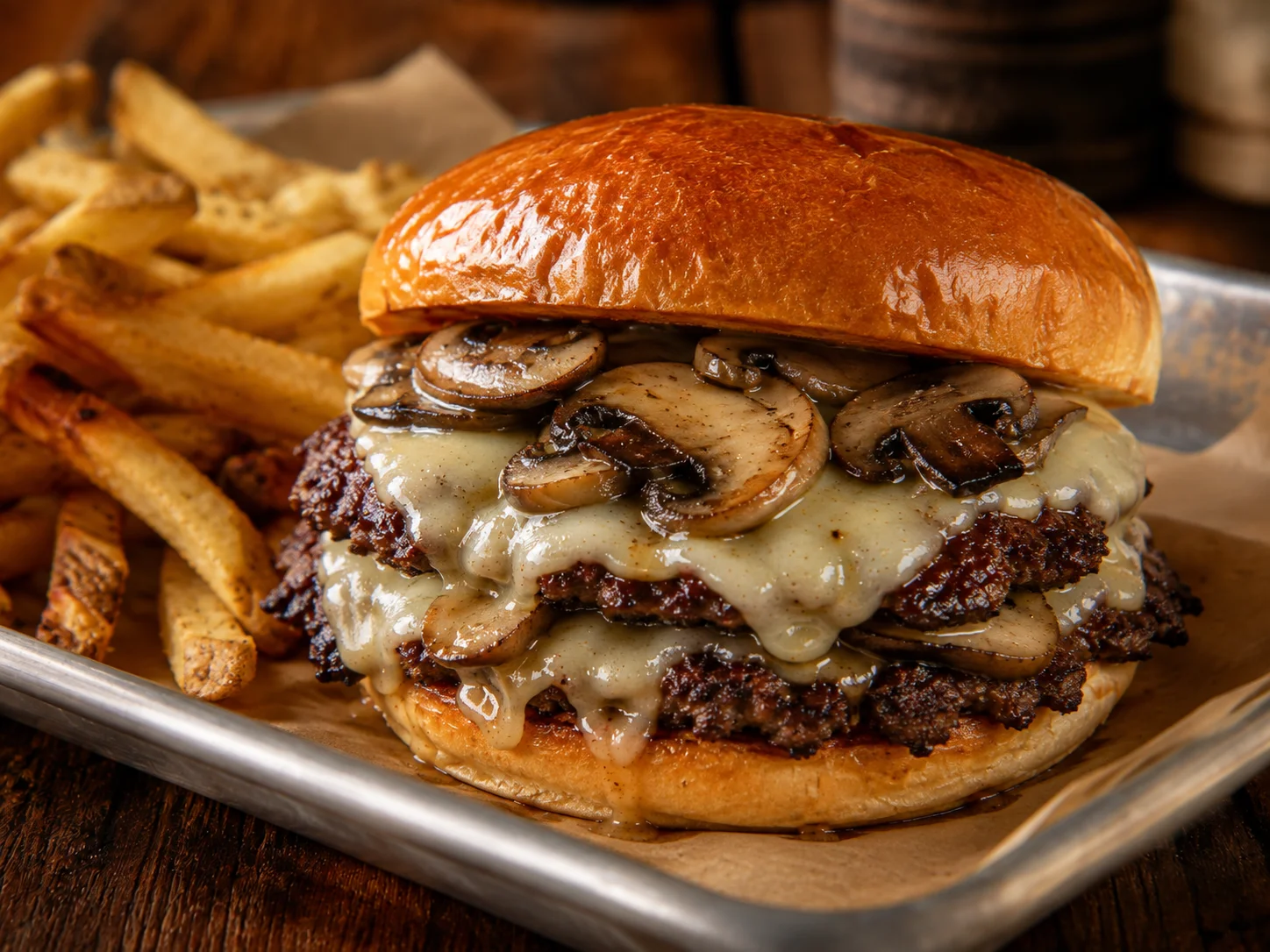 Mushroom & Swiss Burger
