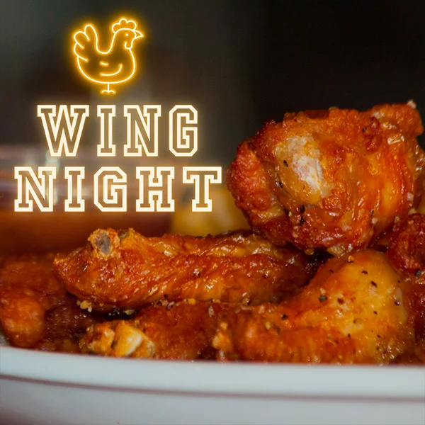 Crispy chicken wings for Wing Night special
