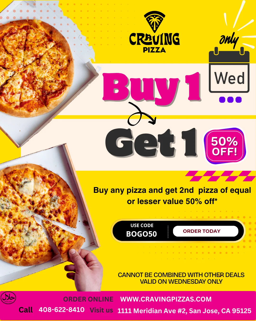 Buy One Get One 50% Off Deal