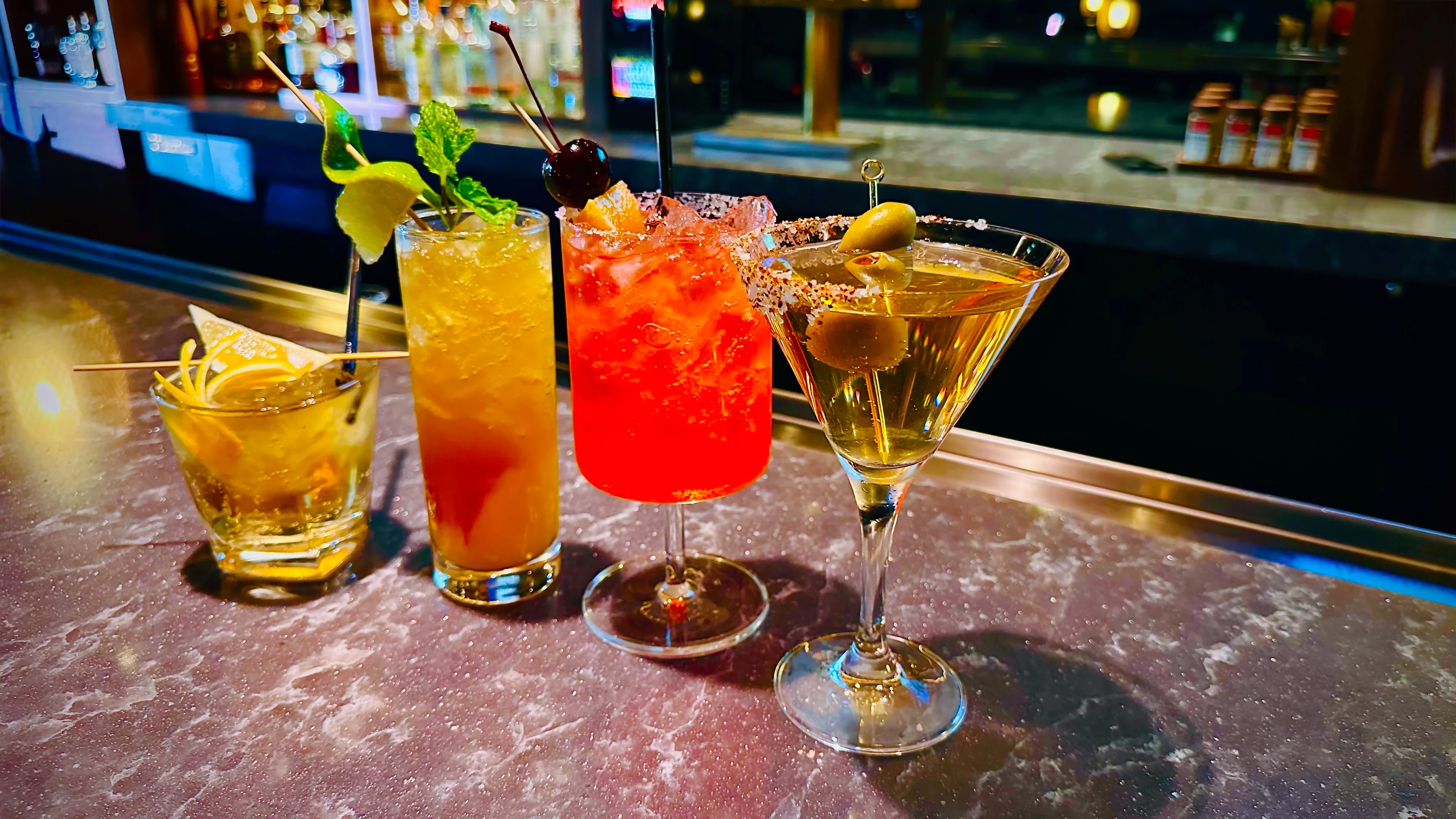French mixologist at Irina's Steak & Seafood.