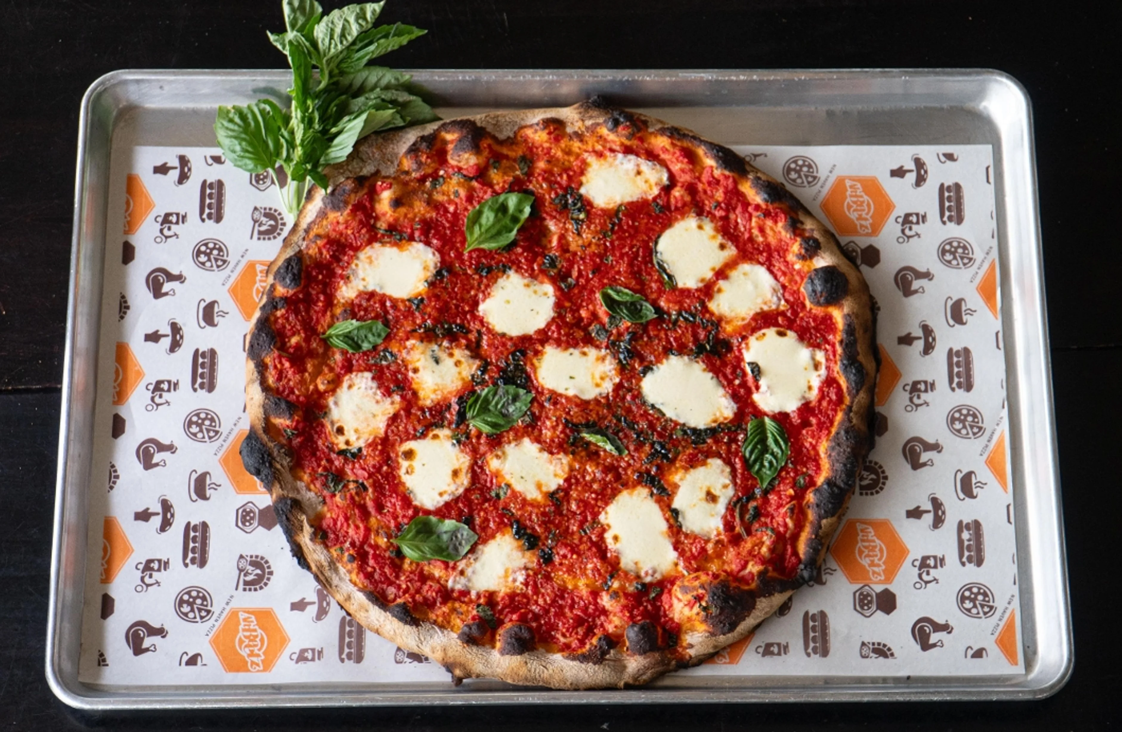 A speciality Margherita pizza from Ah Beetz
