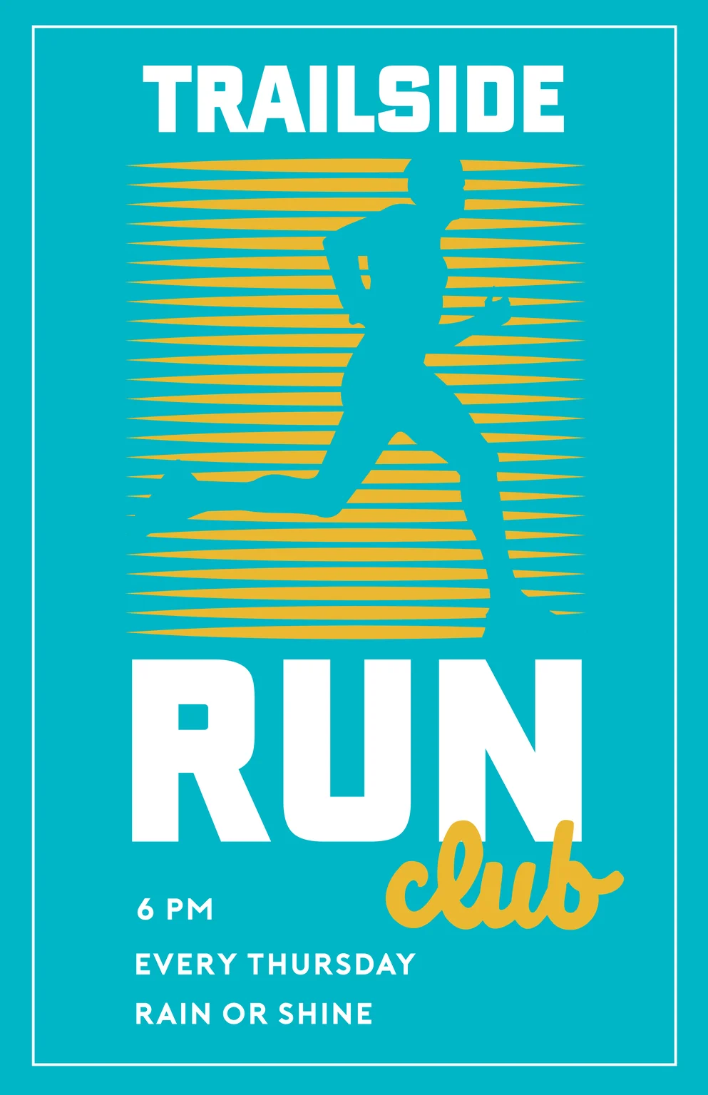 Trailside Run Club promotional poster