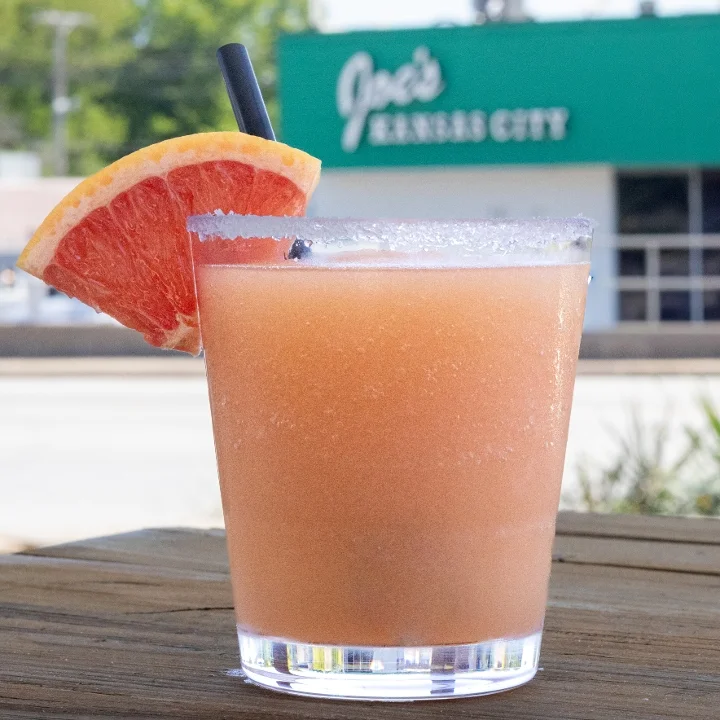 Frozen Drink Paloma Beverage on Patio