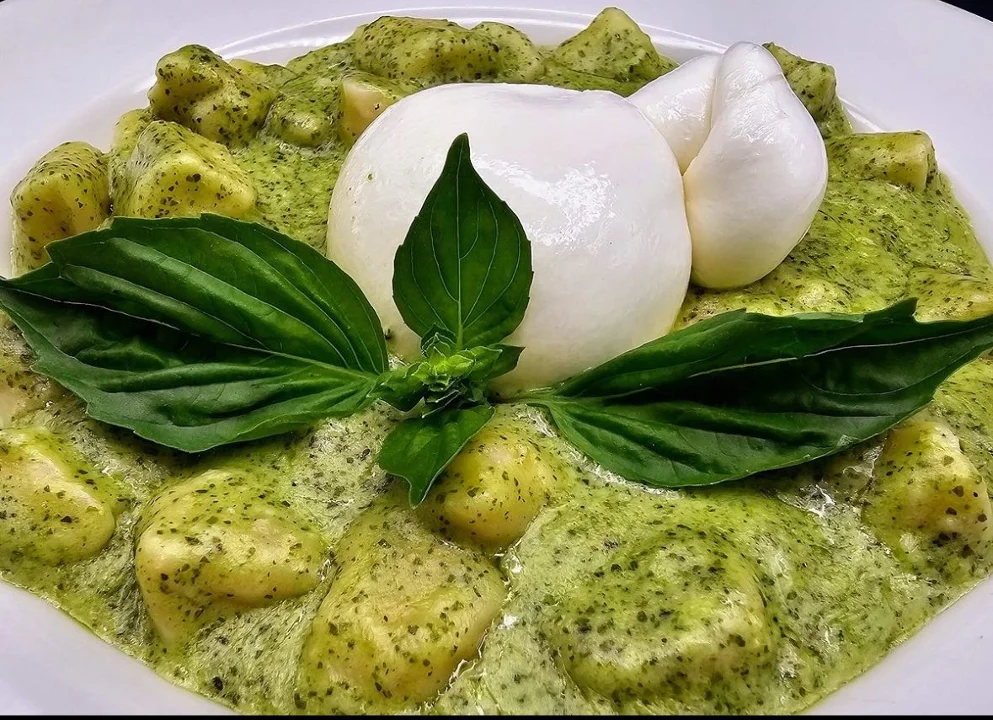 Gnocchi Al Pesto E Burrata Sole Mio Kitchen & Bar Restaurant Boynton Beach