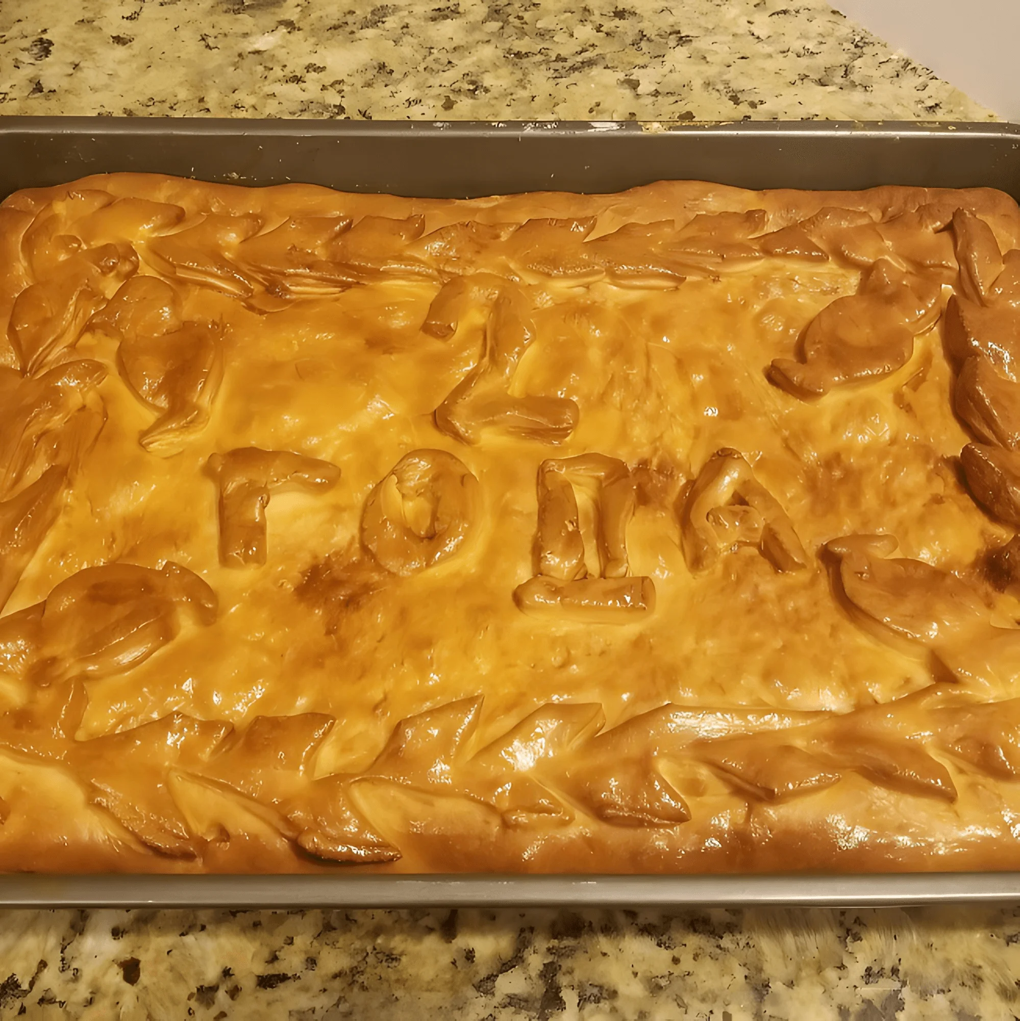 Traditional Russian pie with decorative crust