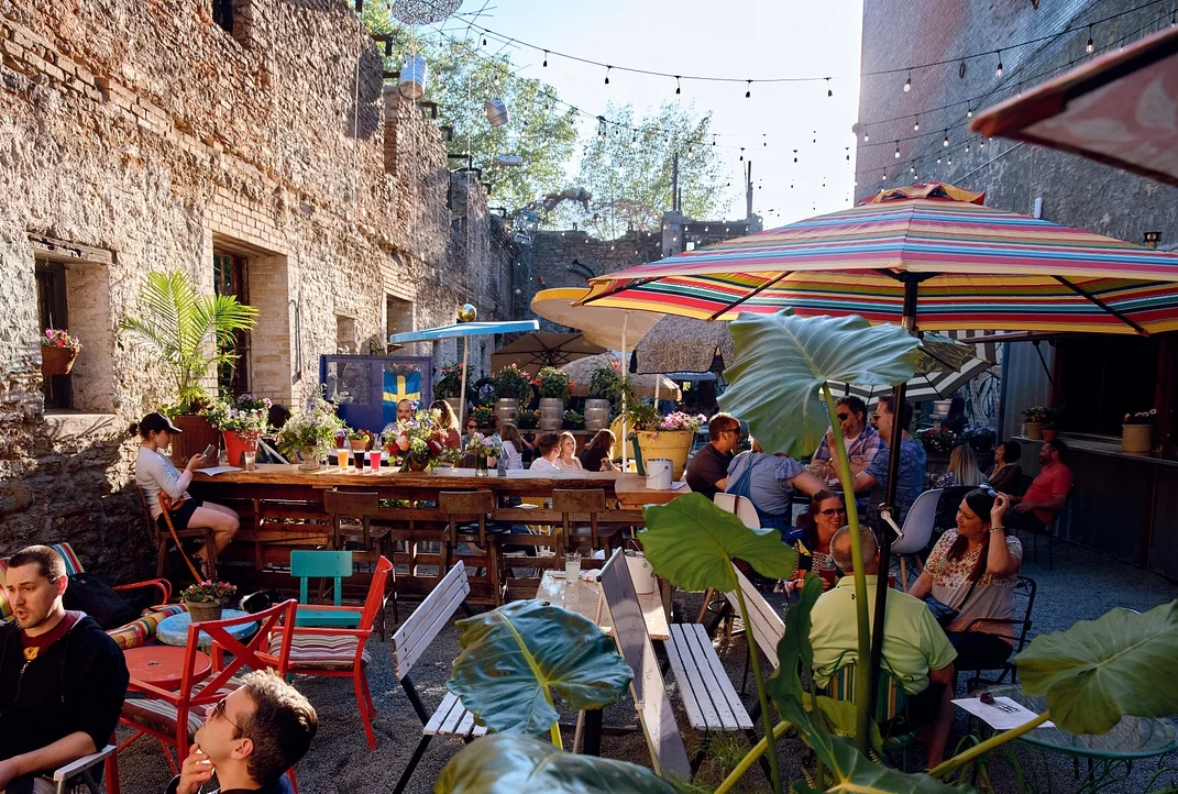 Saint Paul Brewing patio scene
