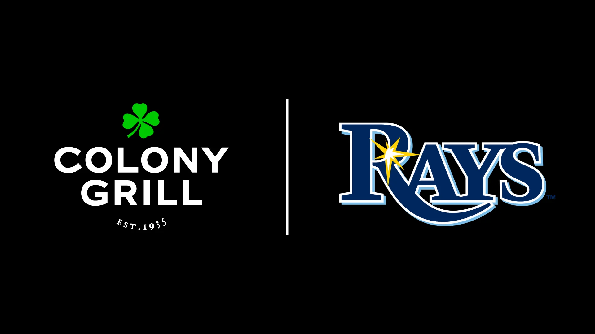 Logos of Colony Grill and Rays sports team