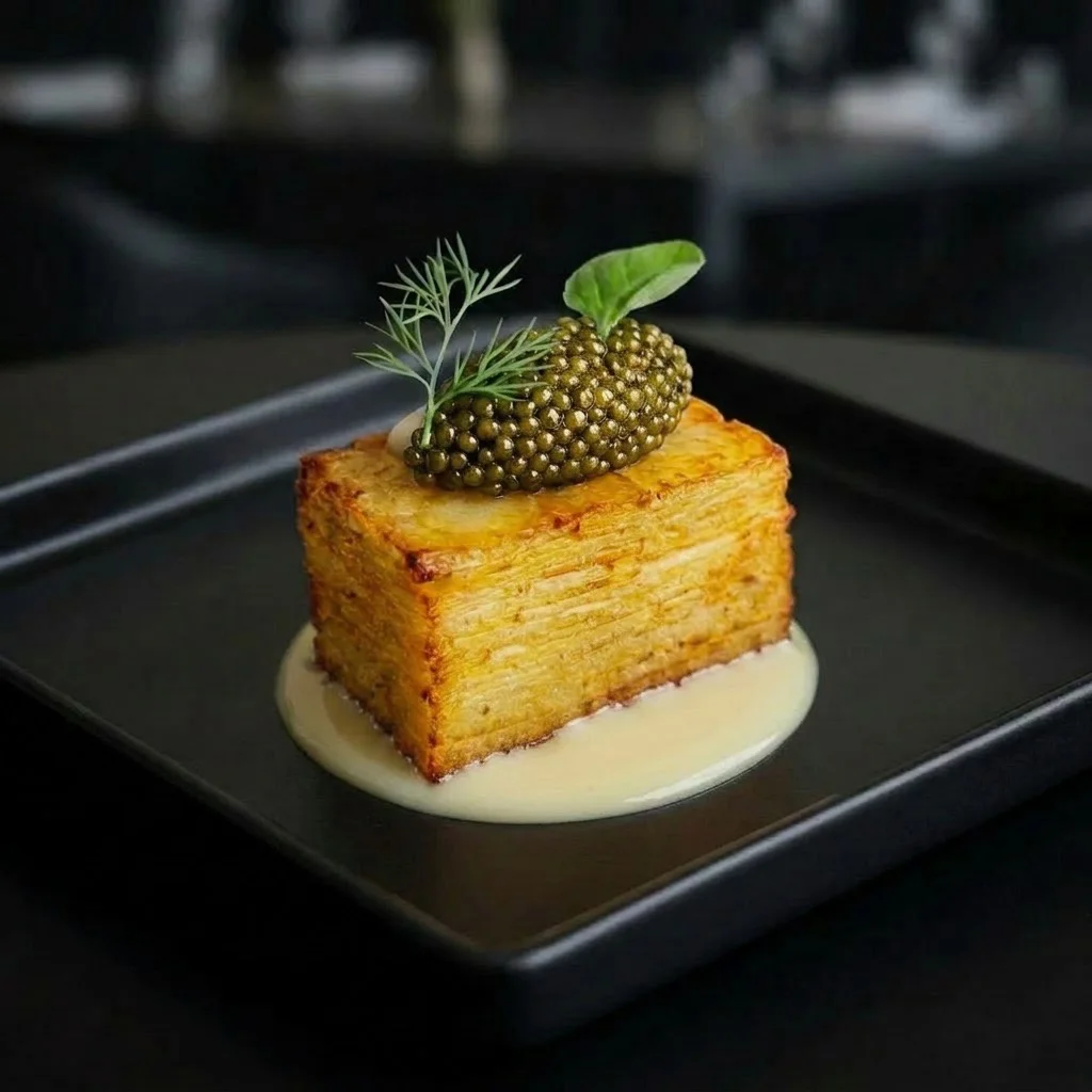 Osetra, Kaluga, and Siberian caviar tasting