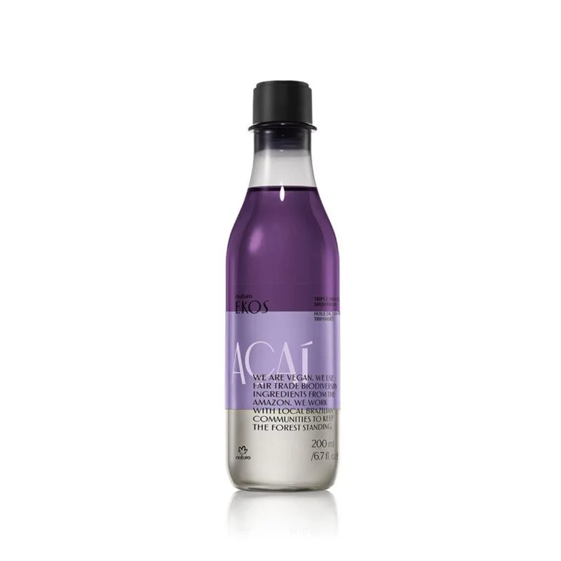 Natura Açai Driefasen Doucheolie - EKOS - 200ML