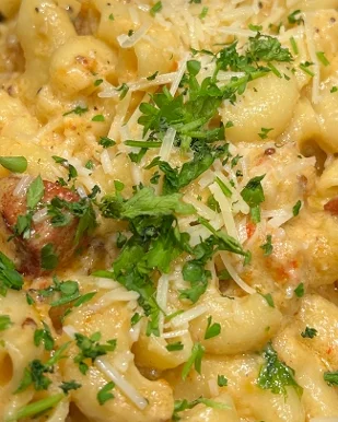 Crawfish & Sausage Mac