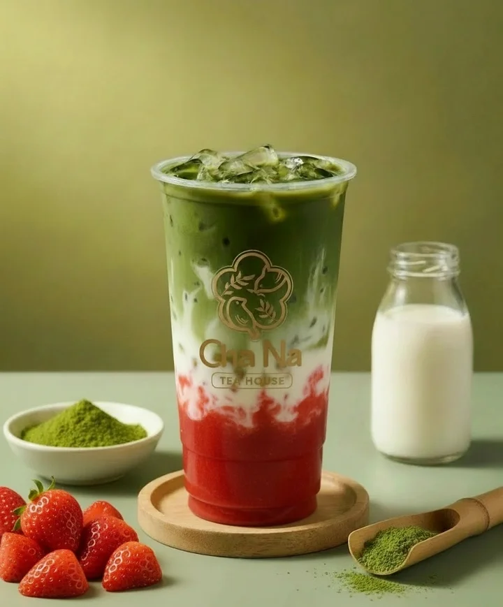 Strawberry Matcha Latte
