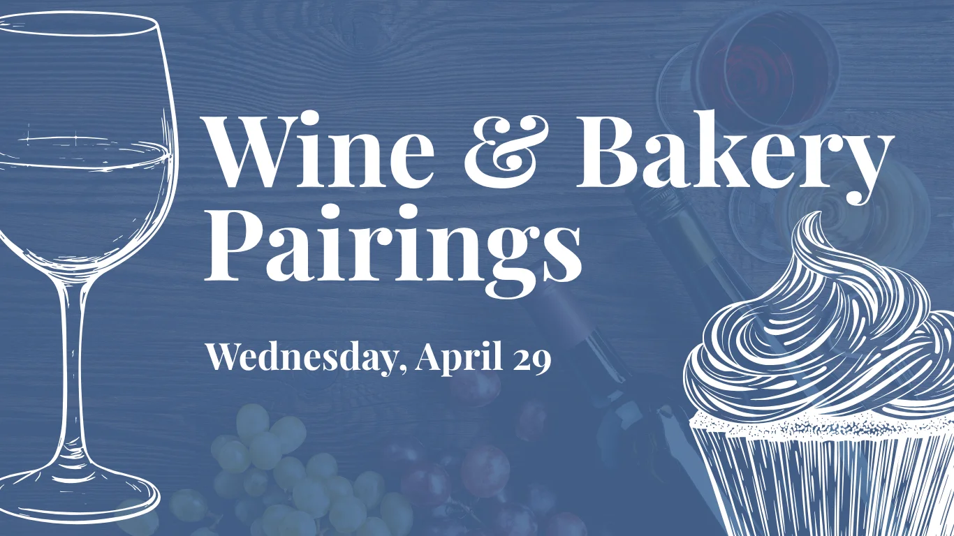 Elegant wine pairing header with a vineyard backdrop