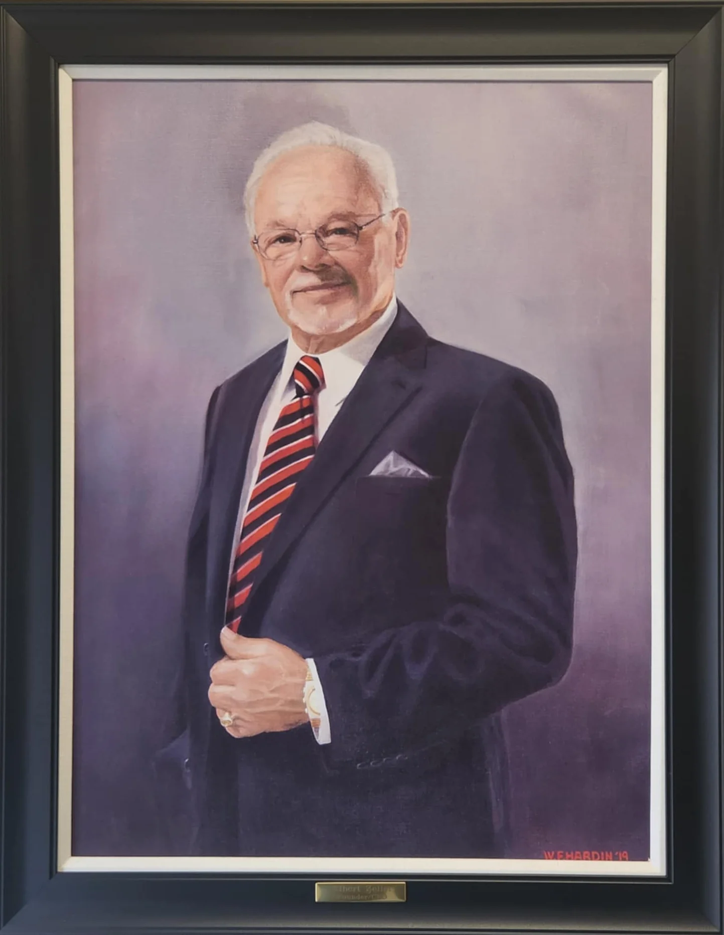 Portrait of a distinguished gentleman in a suit