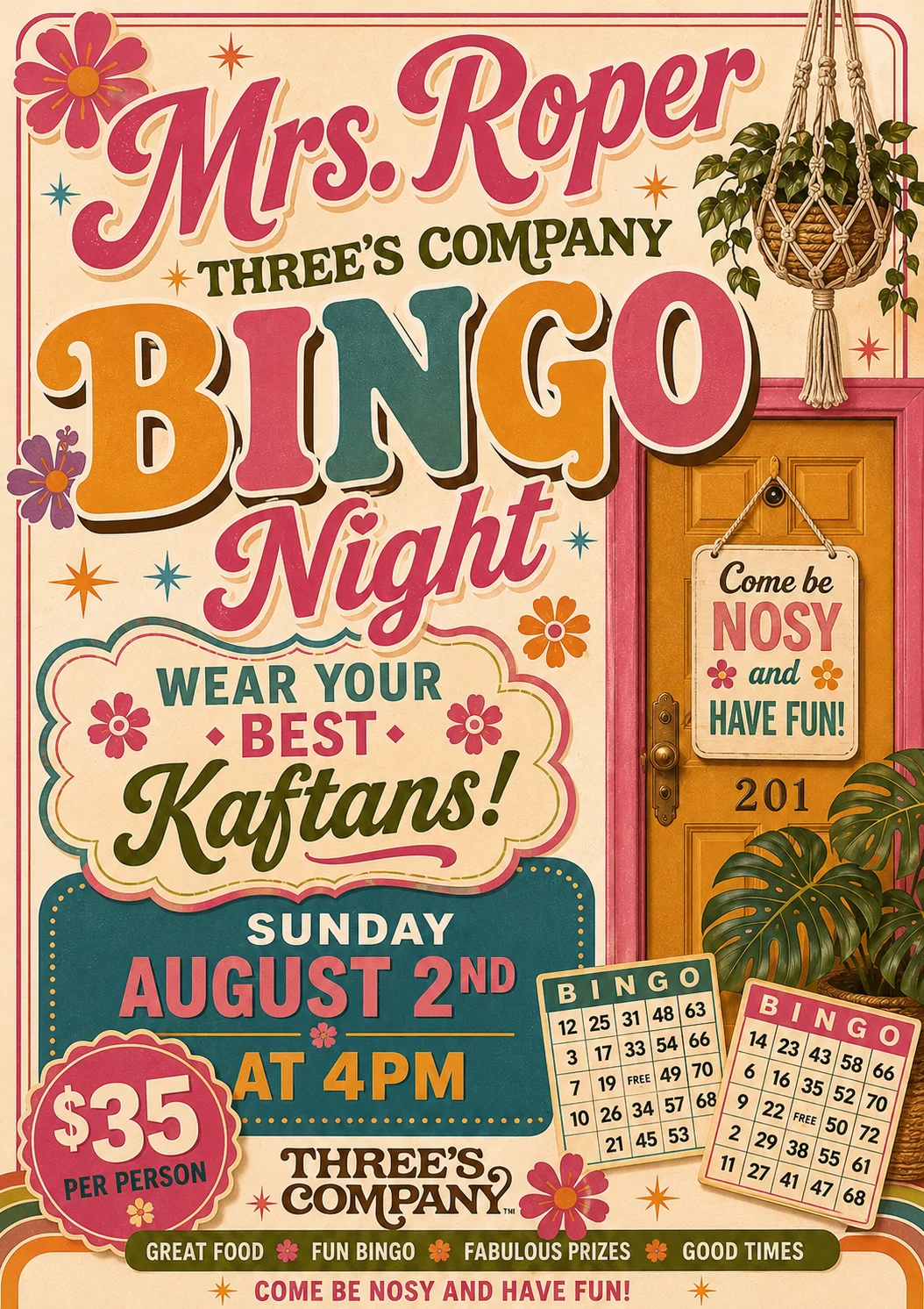 Tropical Luau Bingo Brunch