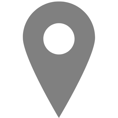 Gray location pin icon for navigation