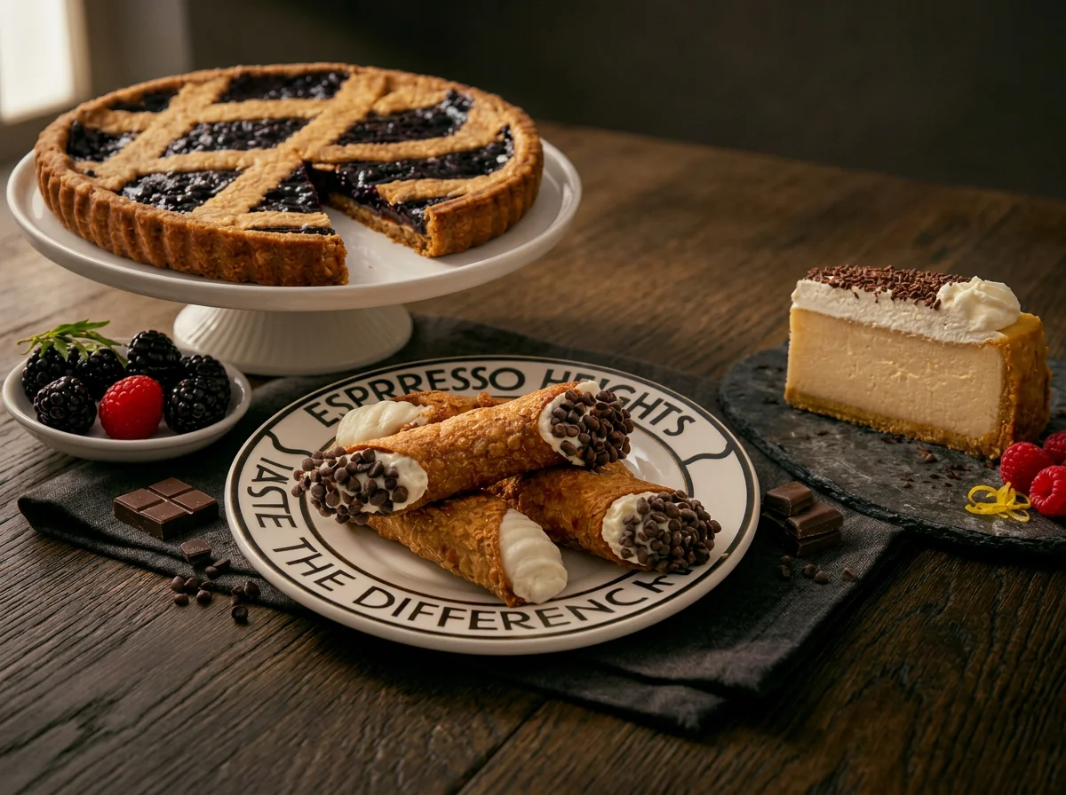 Delicious assortment of desserts displayed on a table.