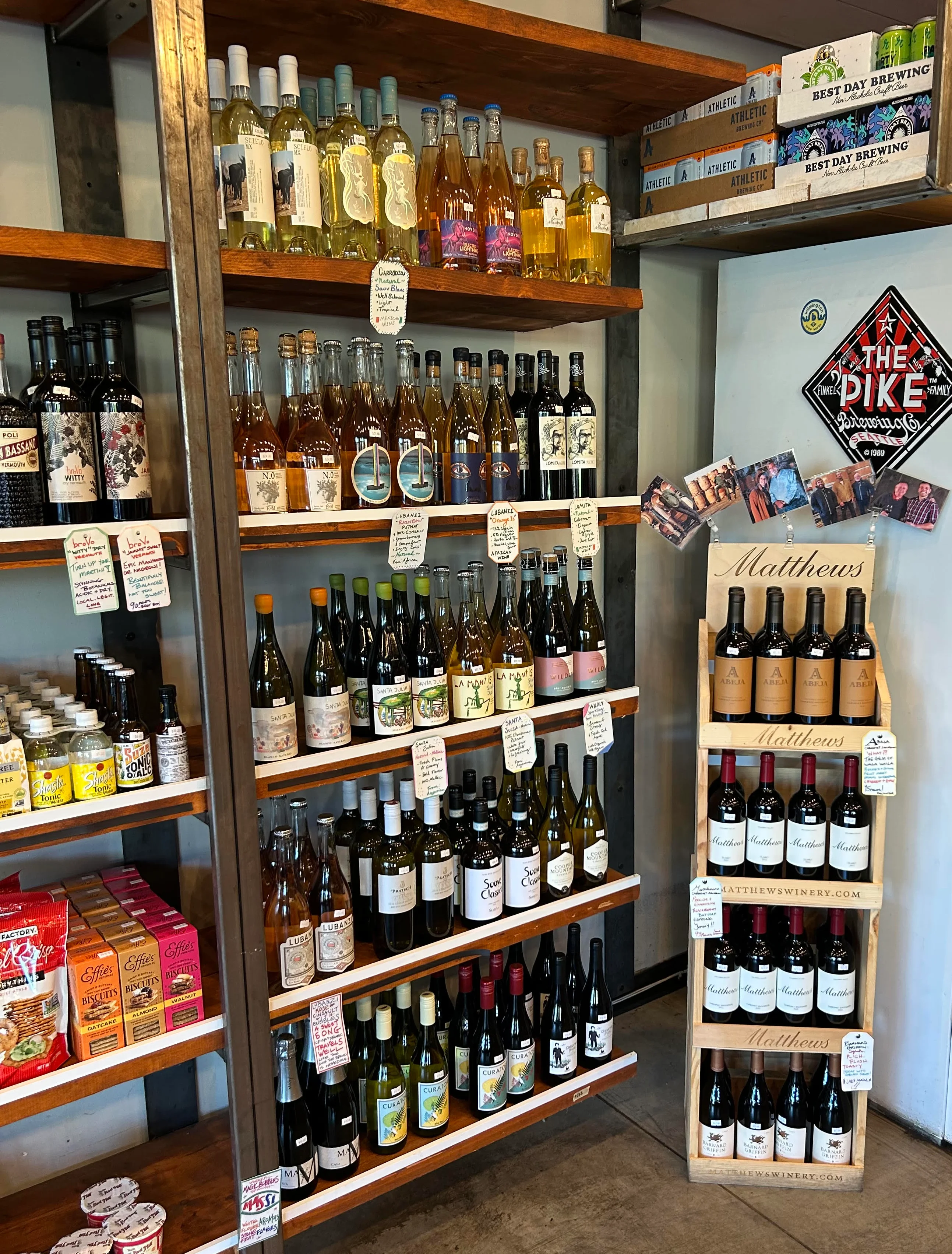 Wine Selection at Joe'z Bayside Market & Cafe