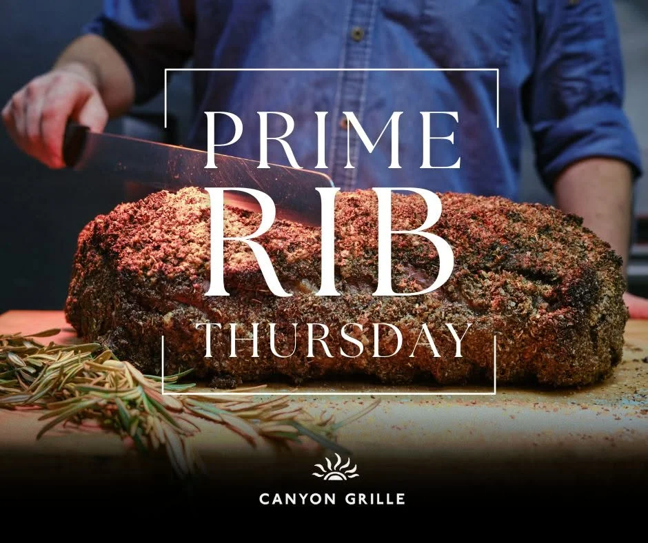 Succulent prime rib roast for Thursday special at Canyon Grille