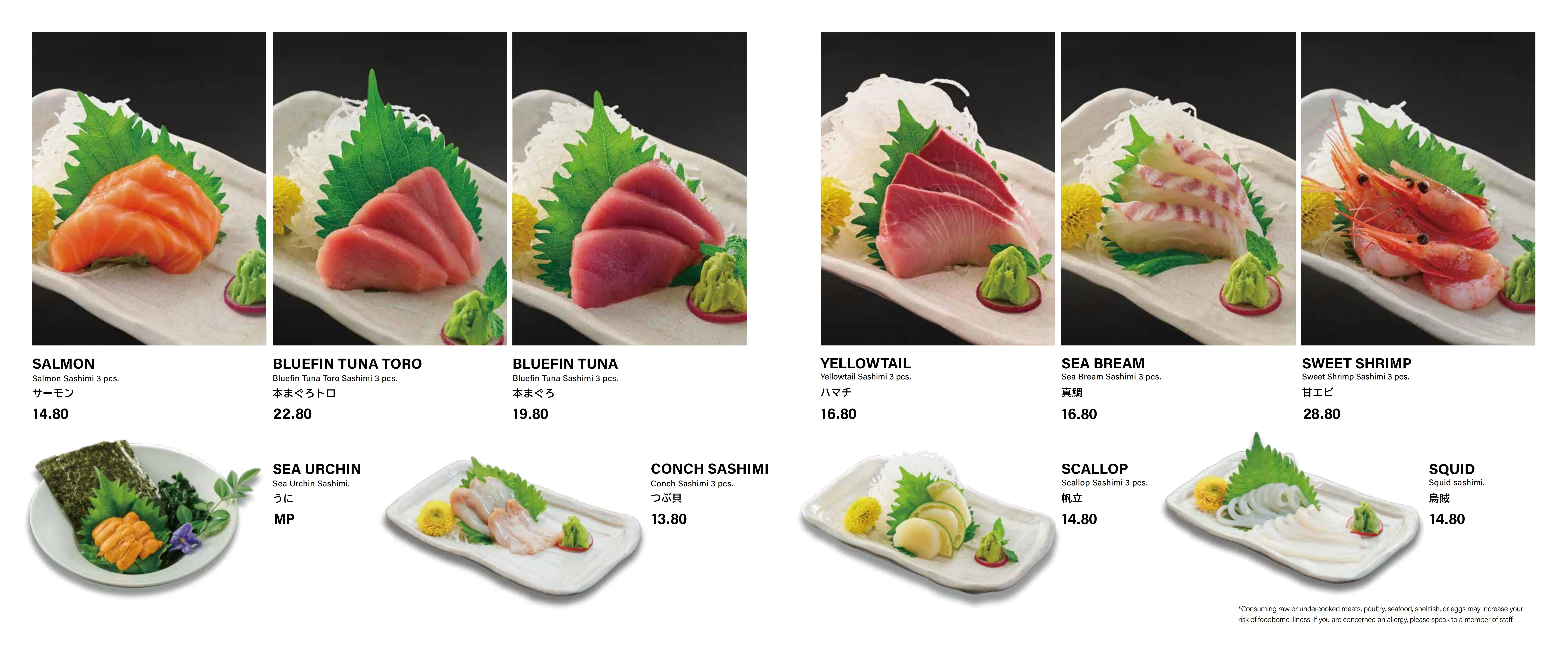 Assorted Japanese sashimi platter featuring fresh seafood