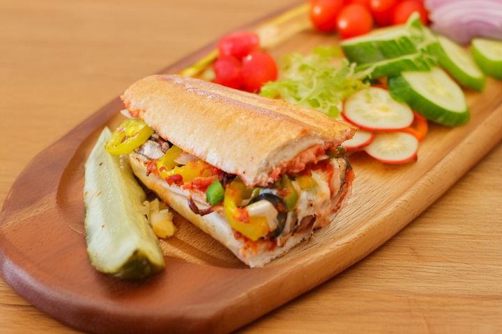 Whole 12'' Veggie Sub | The Pizza Project