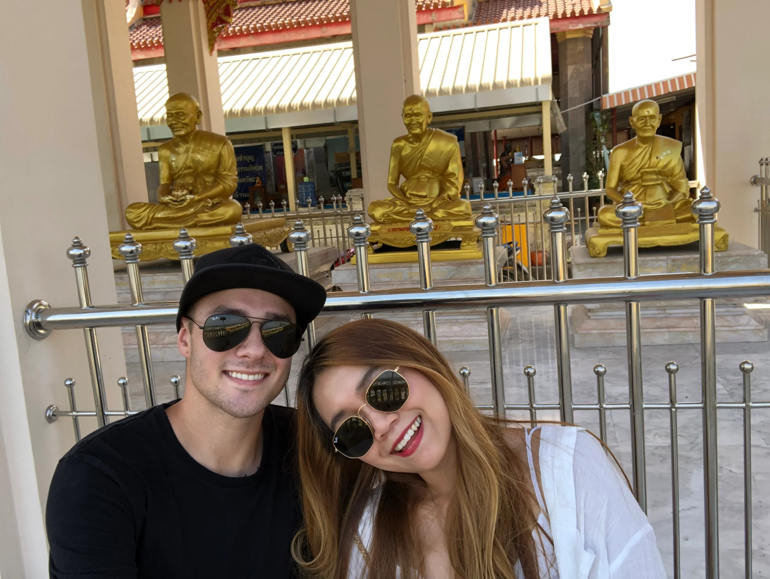 Couple at temple