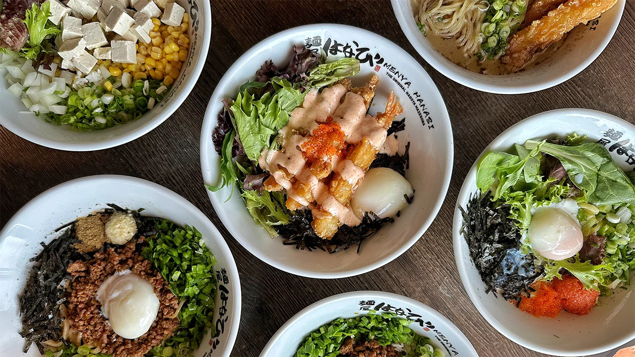 Bowls of mazesoba