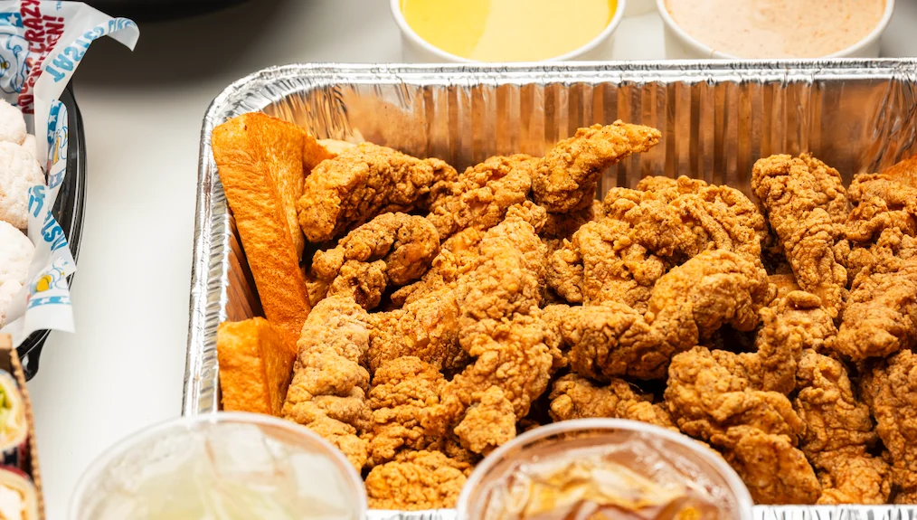 chicken tenders and sandwiches