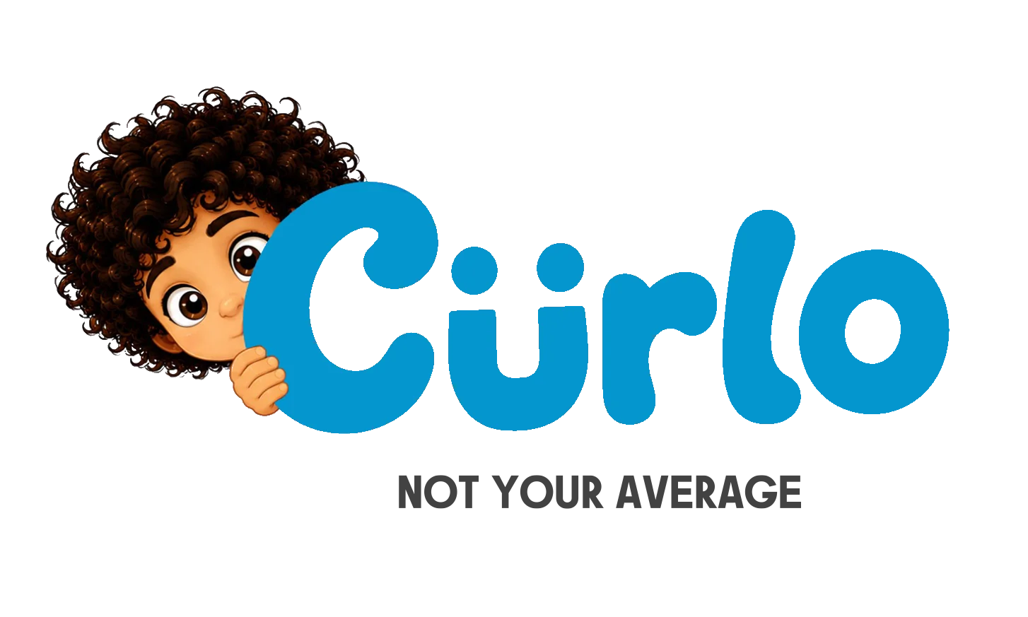 Playful logo featuring a cartoon child and the word 'Cün'