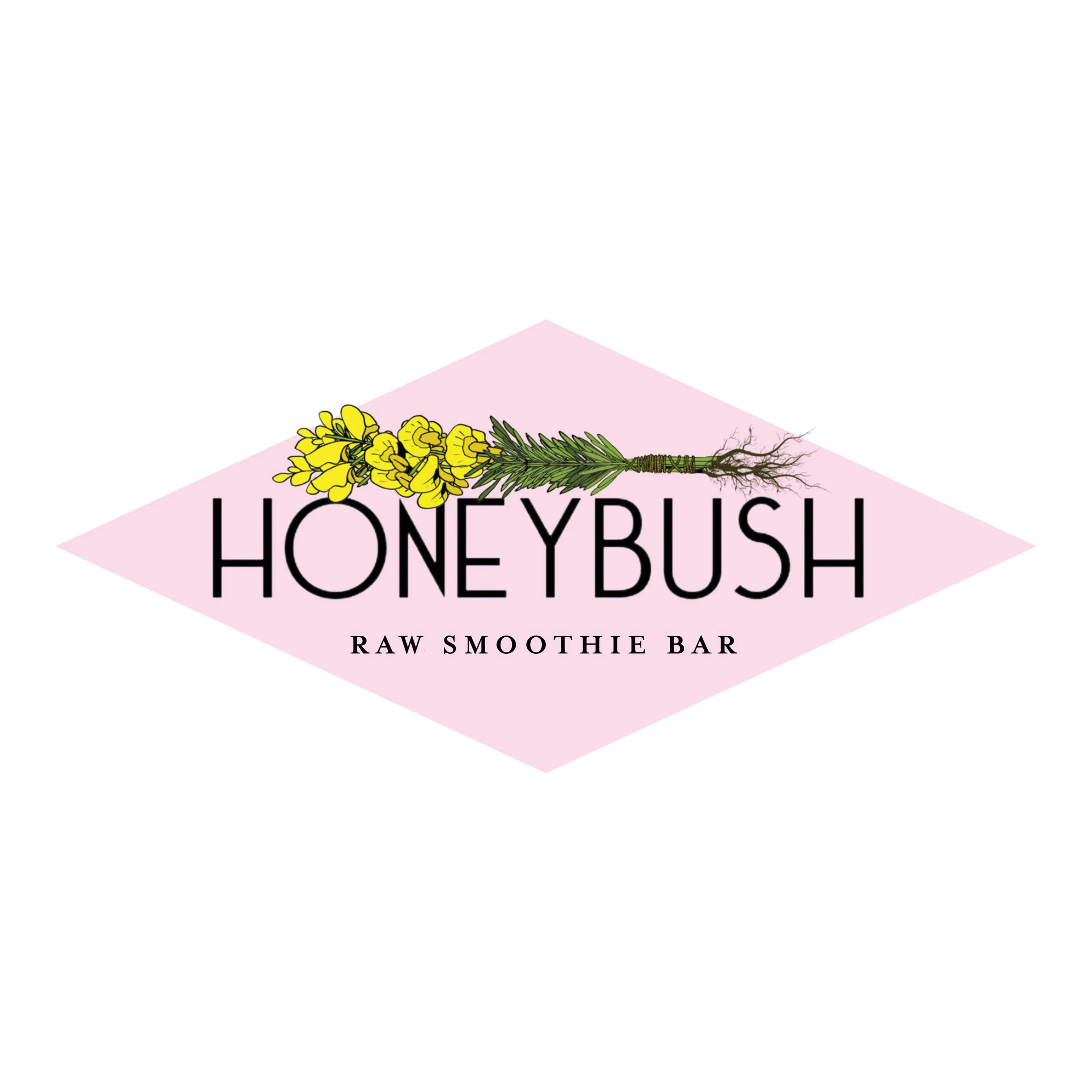 Honeybush Raw Smoothie Bar logo, located in Harrisburg PA.