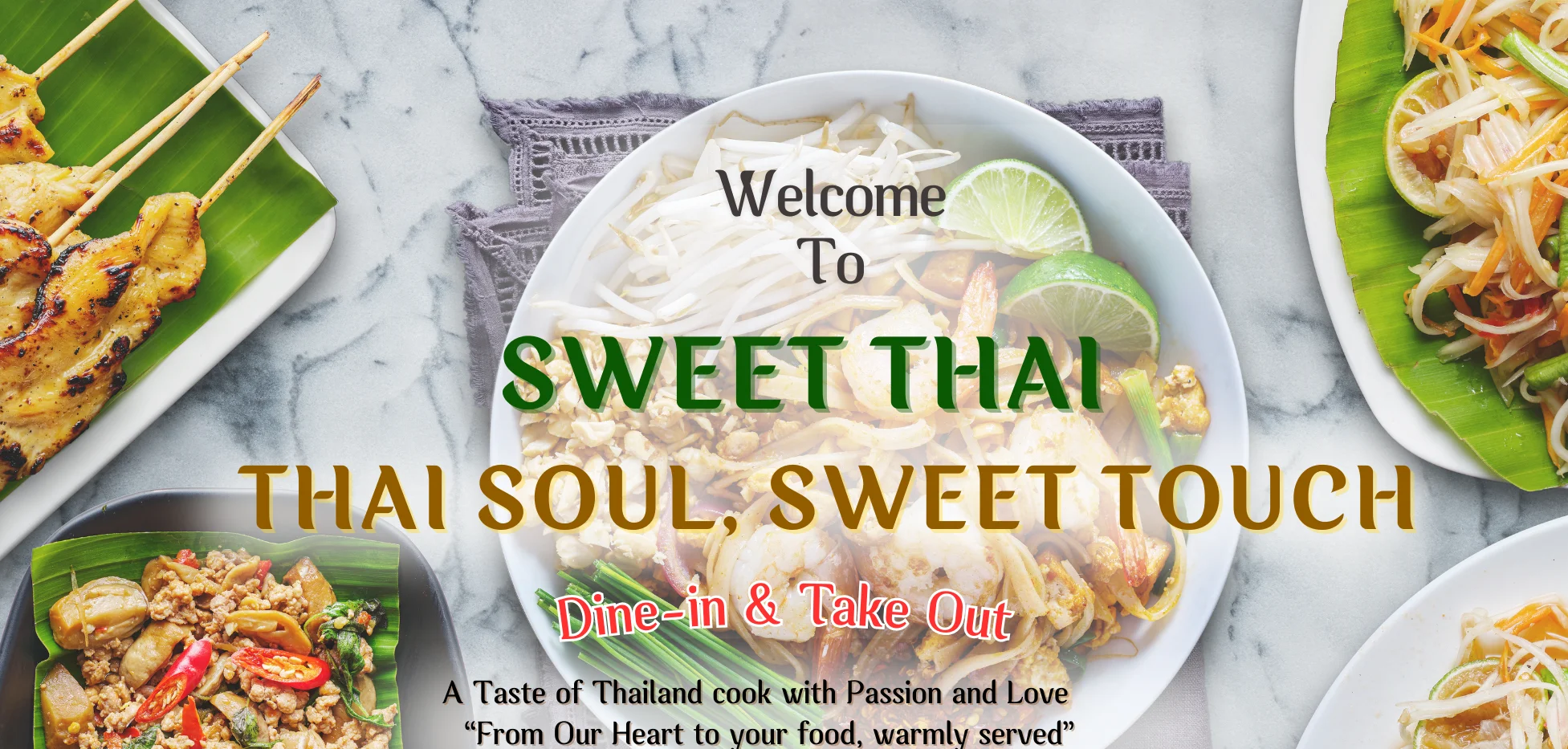Delicious Thai pad thai with shrimp and lime
