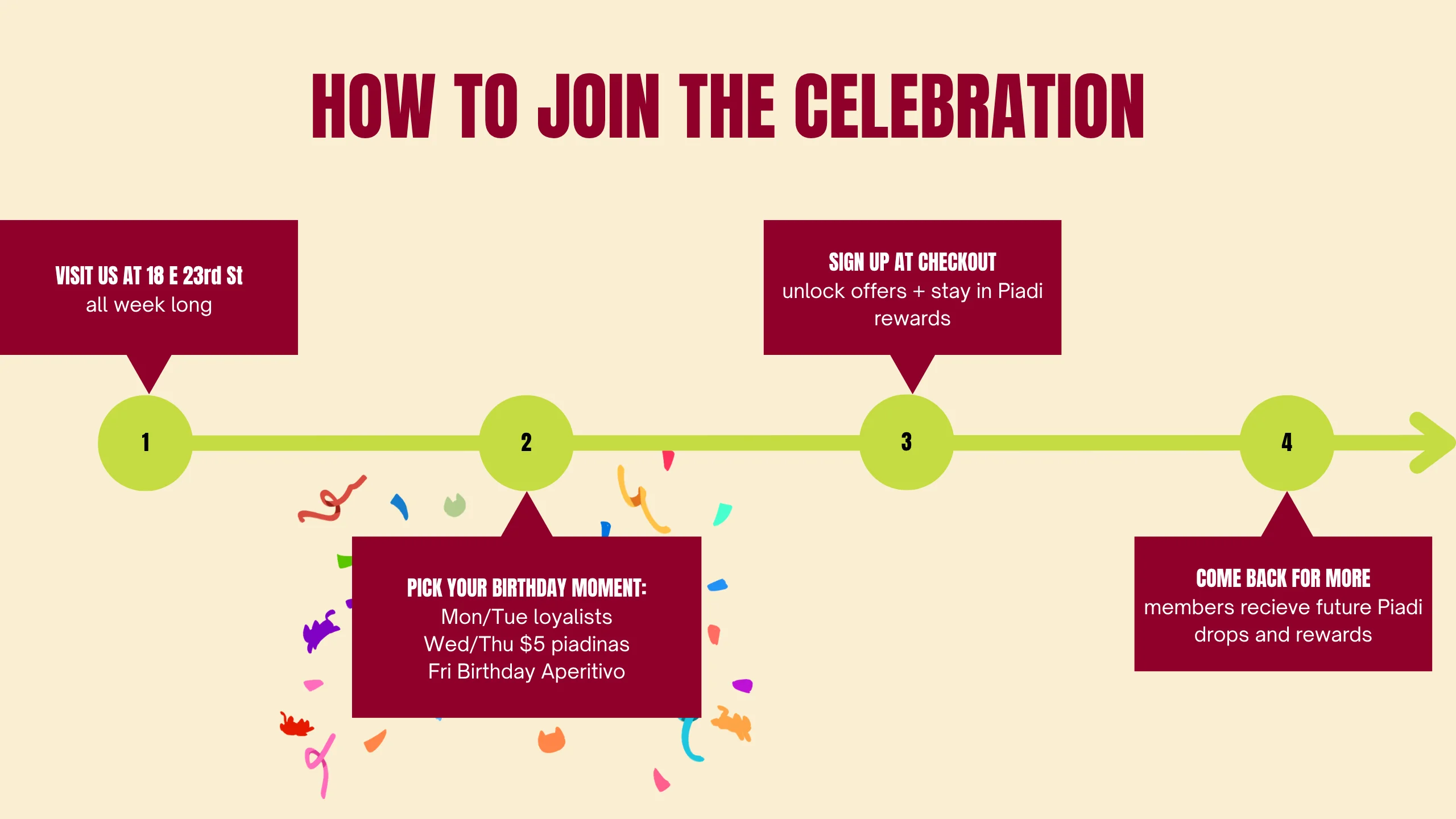 Join the celebration with festive decorations and vibrant atmosphere.