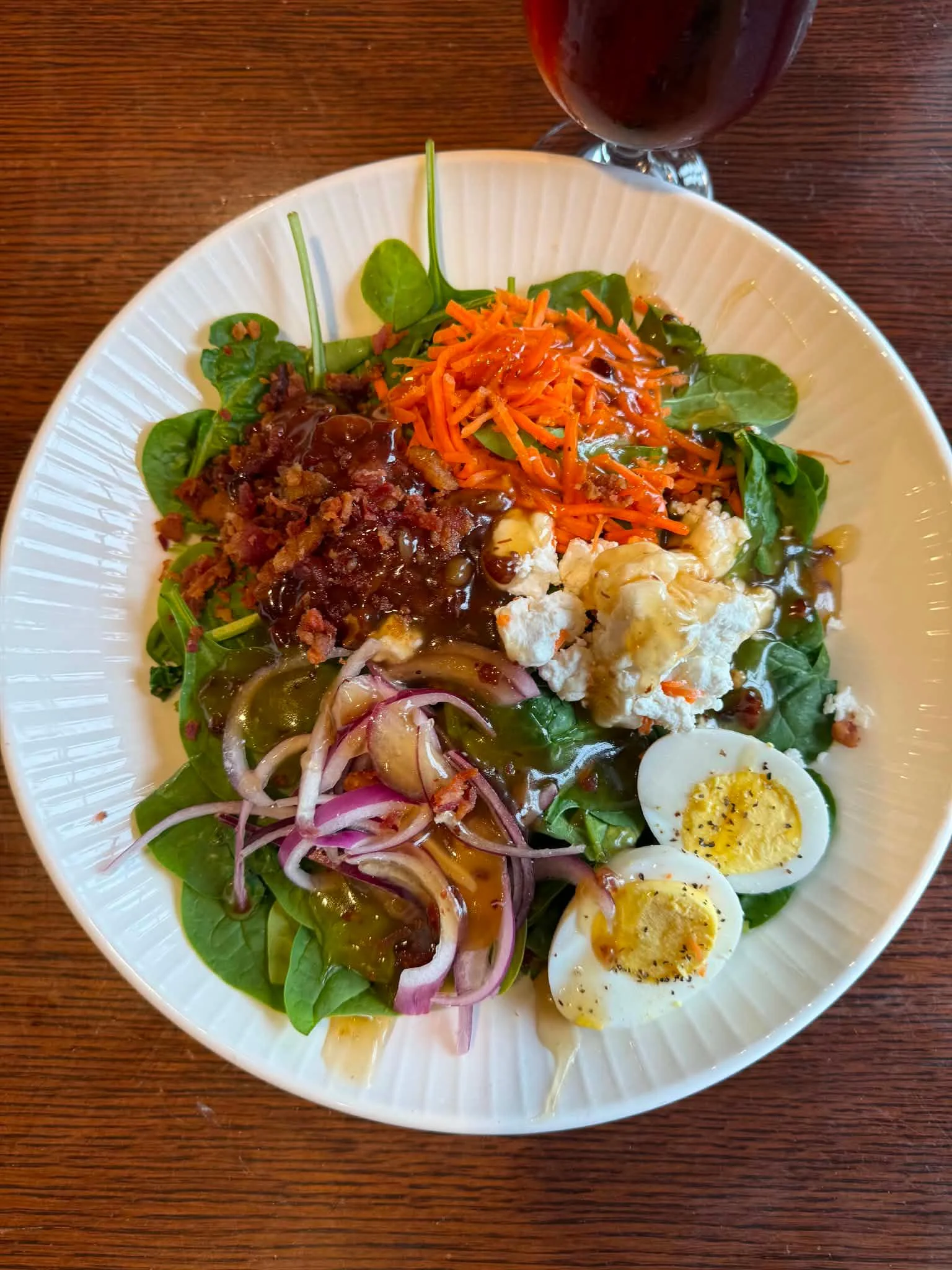LARGE SPINACH SALAD