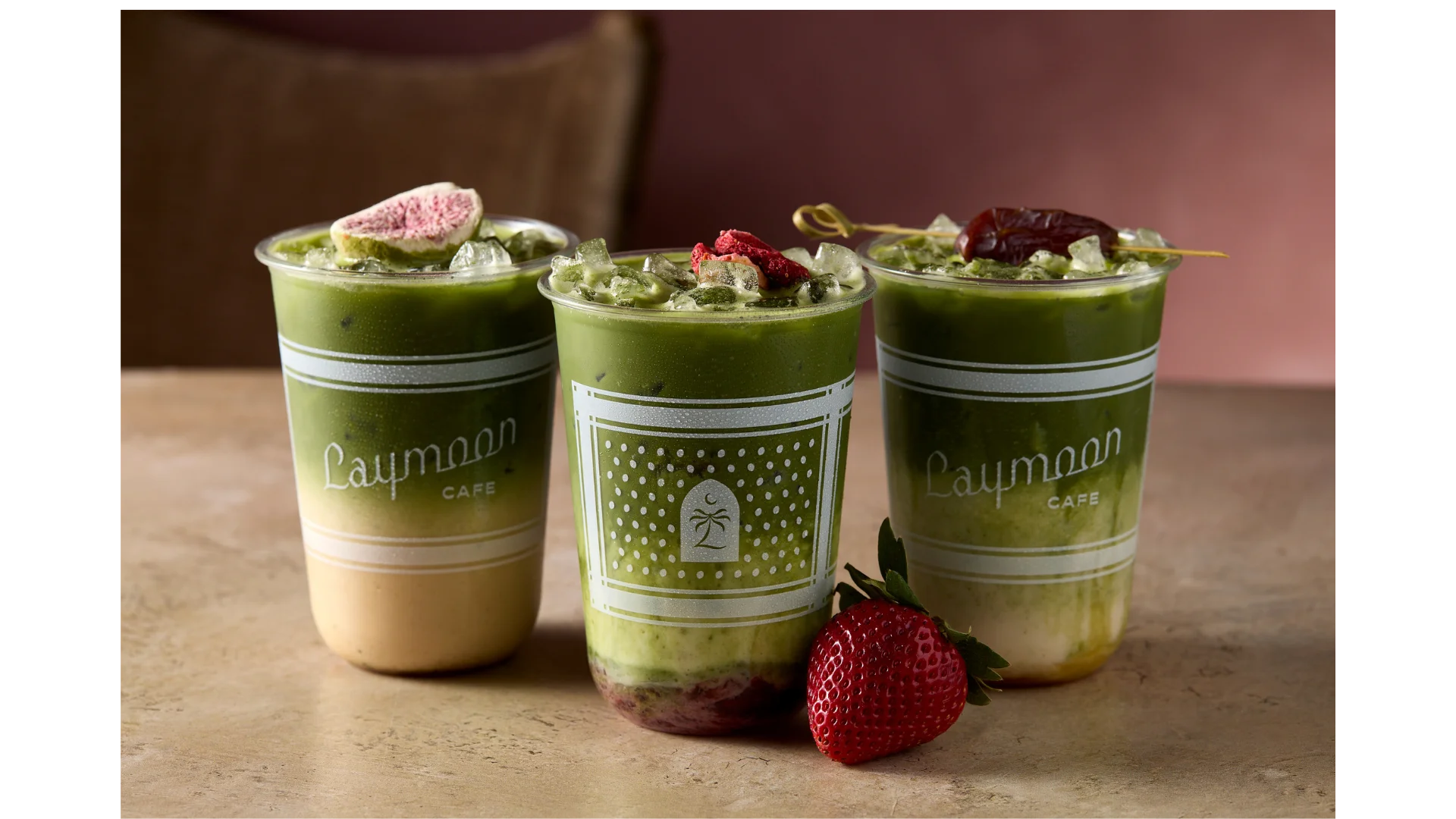 Artisan matcha drinks from Laymoon Cafe