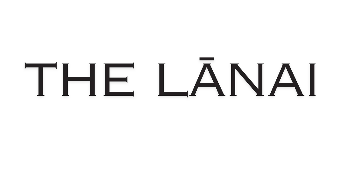 Logo of The Lānai restaurant featuring elegant typography